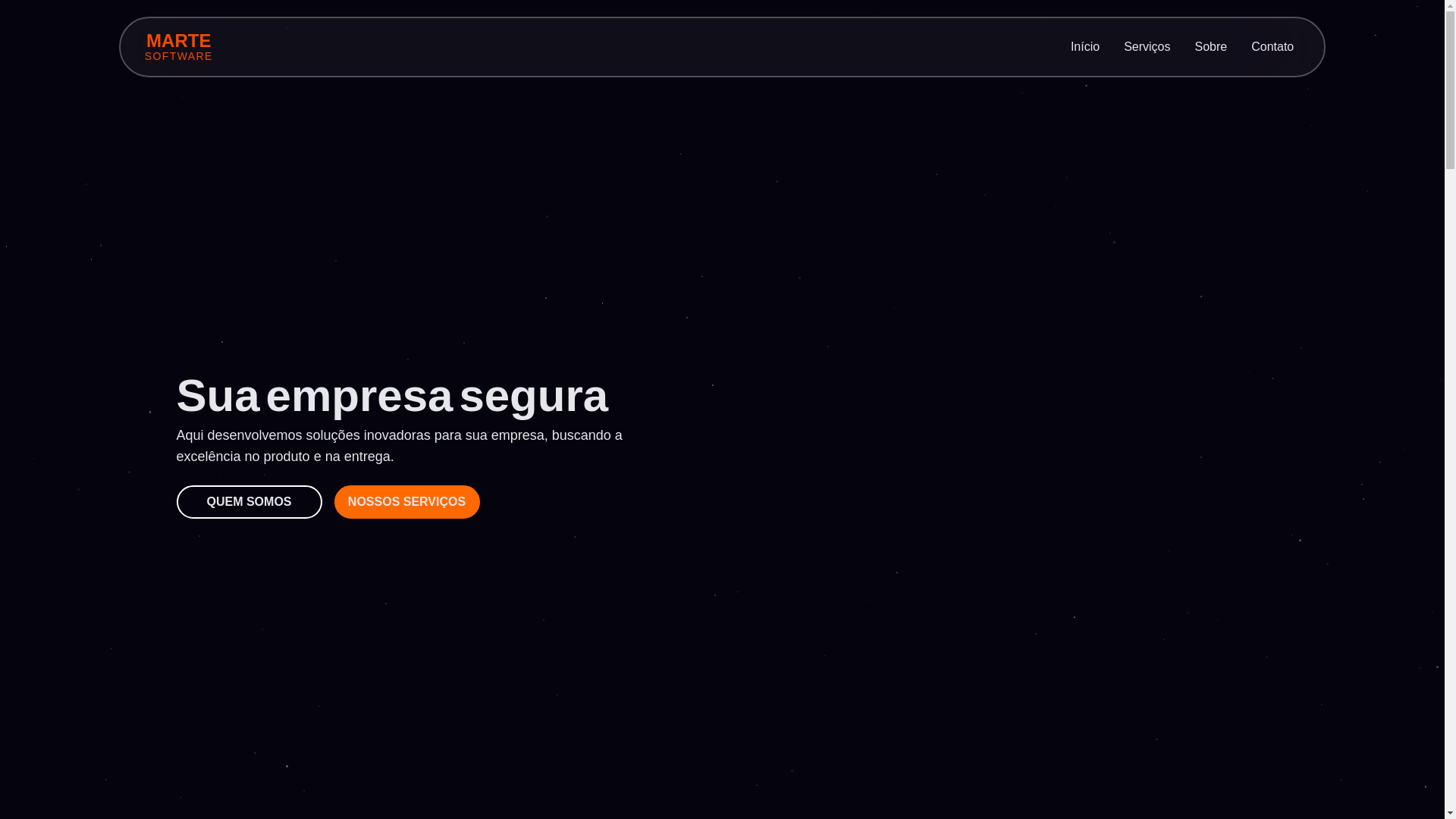 website screenshot of https://martesoft.com.br/