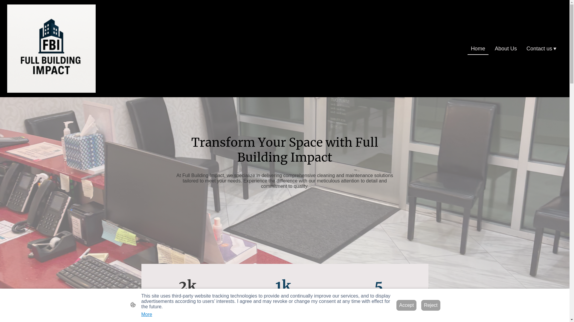 website screenshot of https://fullbuildingimpact.com/