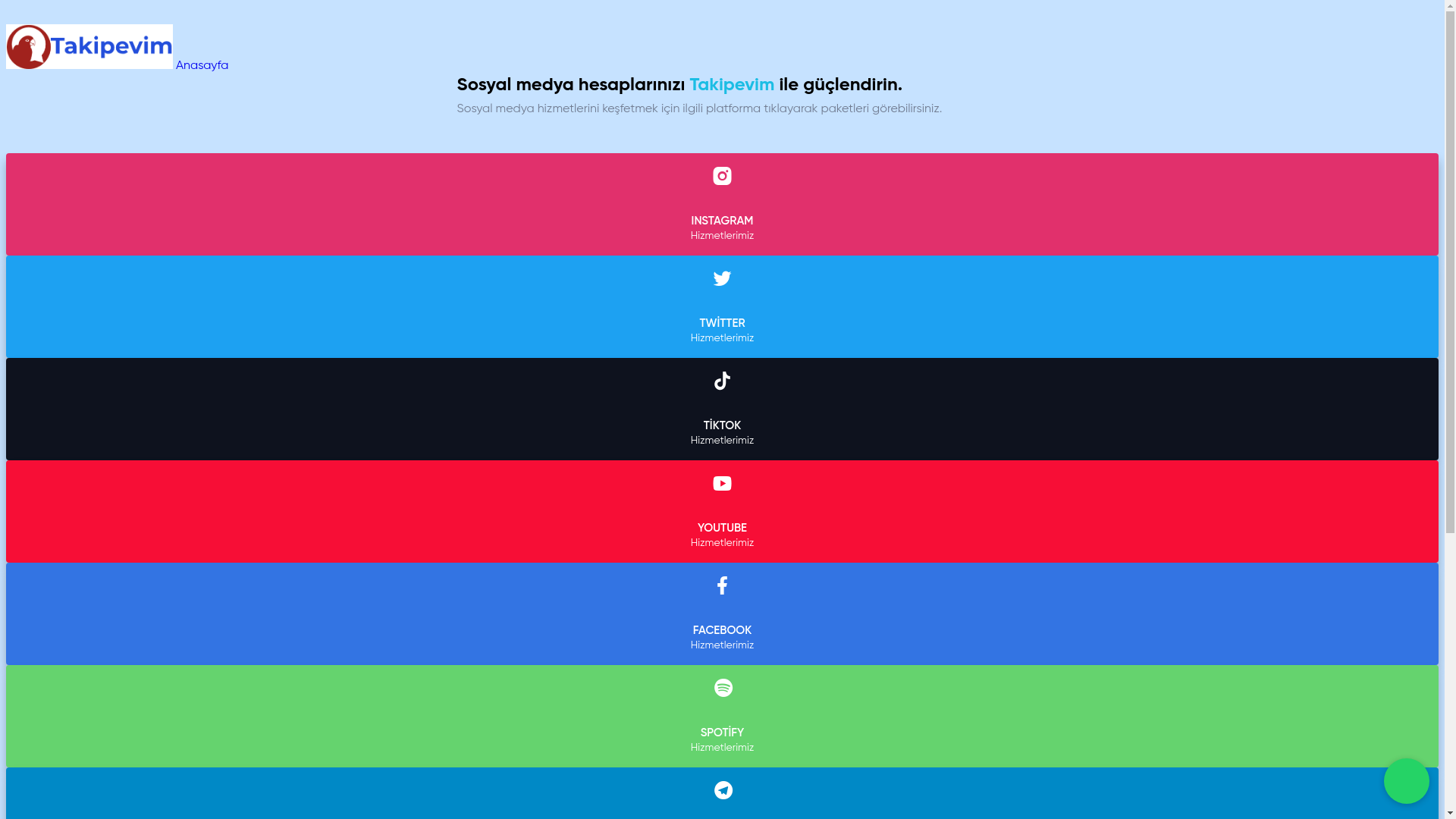 website screenshot of https://takipevim.online/