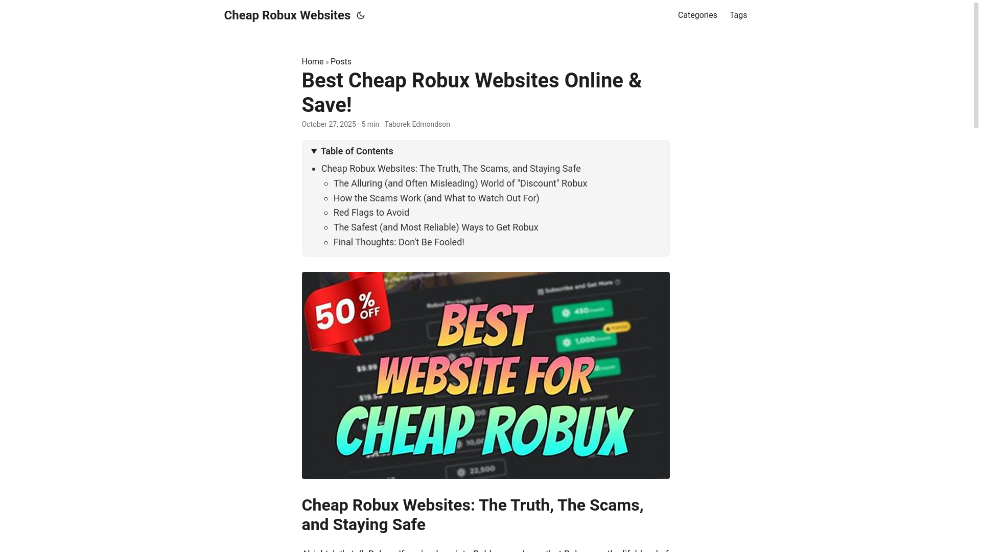 website screenshot of https://cheap-robux-websites.pages.dev/