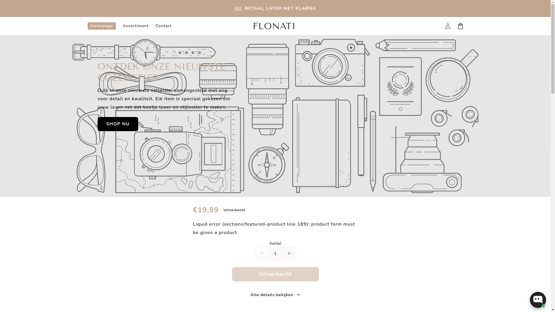 website screenshot of https://flonati.nl/