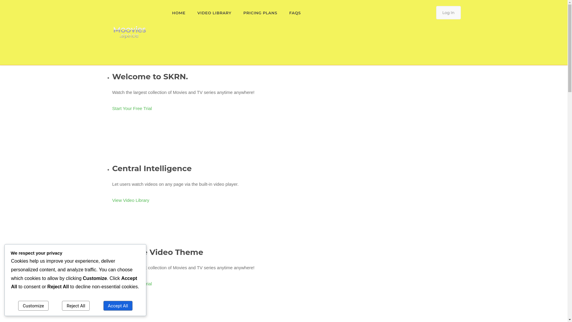 website screenshot of https://moovies.space/