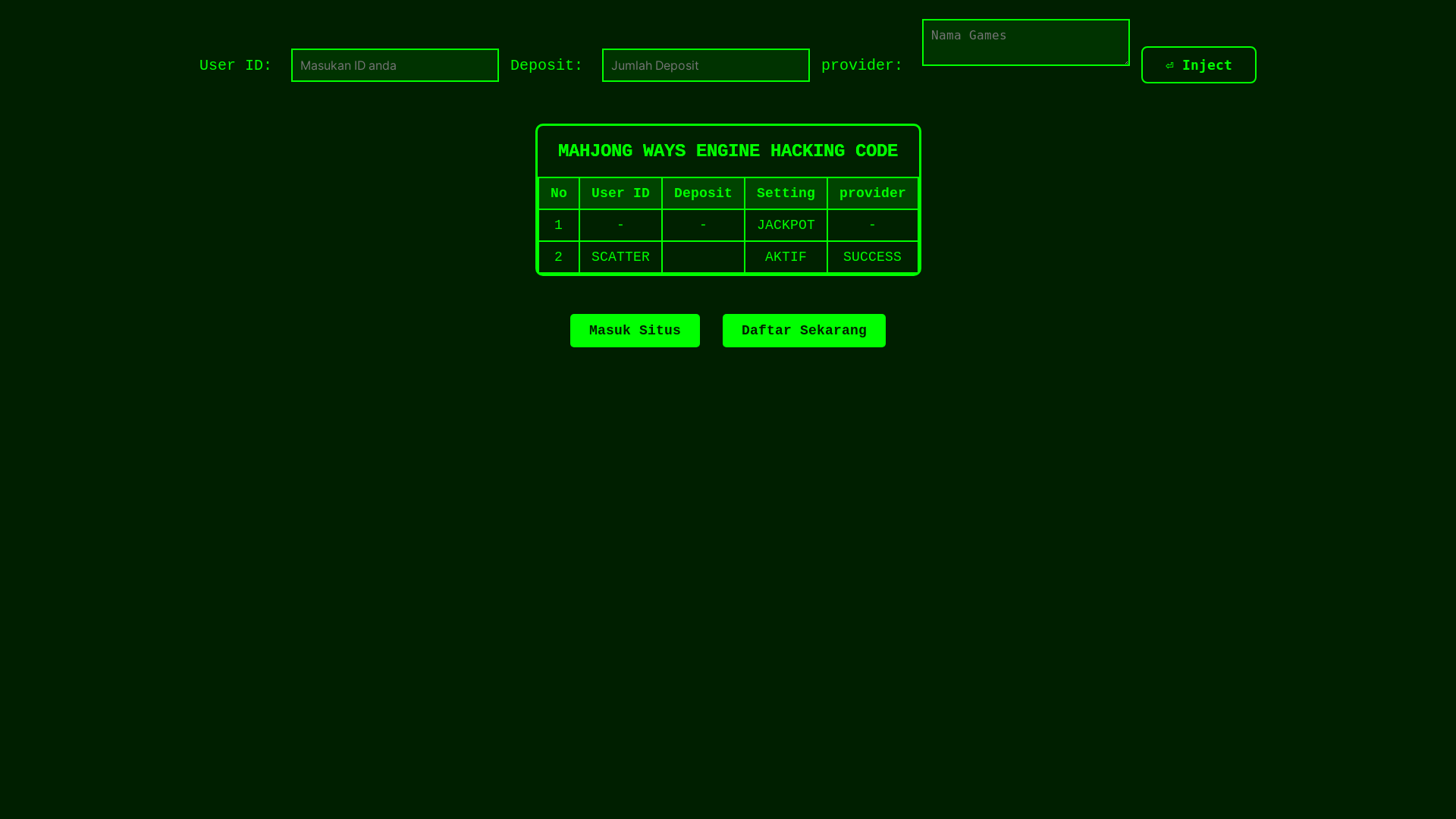 website screenshot of https://cowboyinjectorhack.pages.dev/