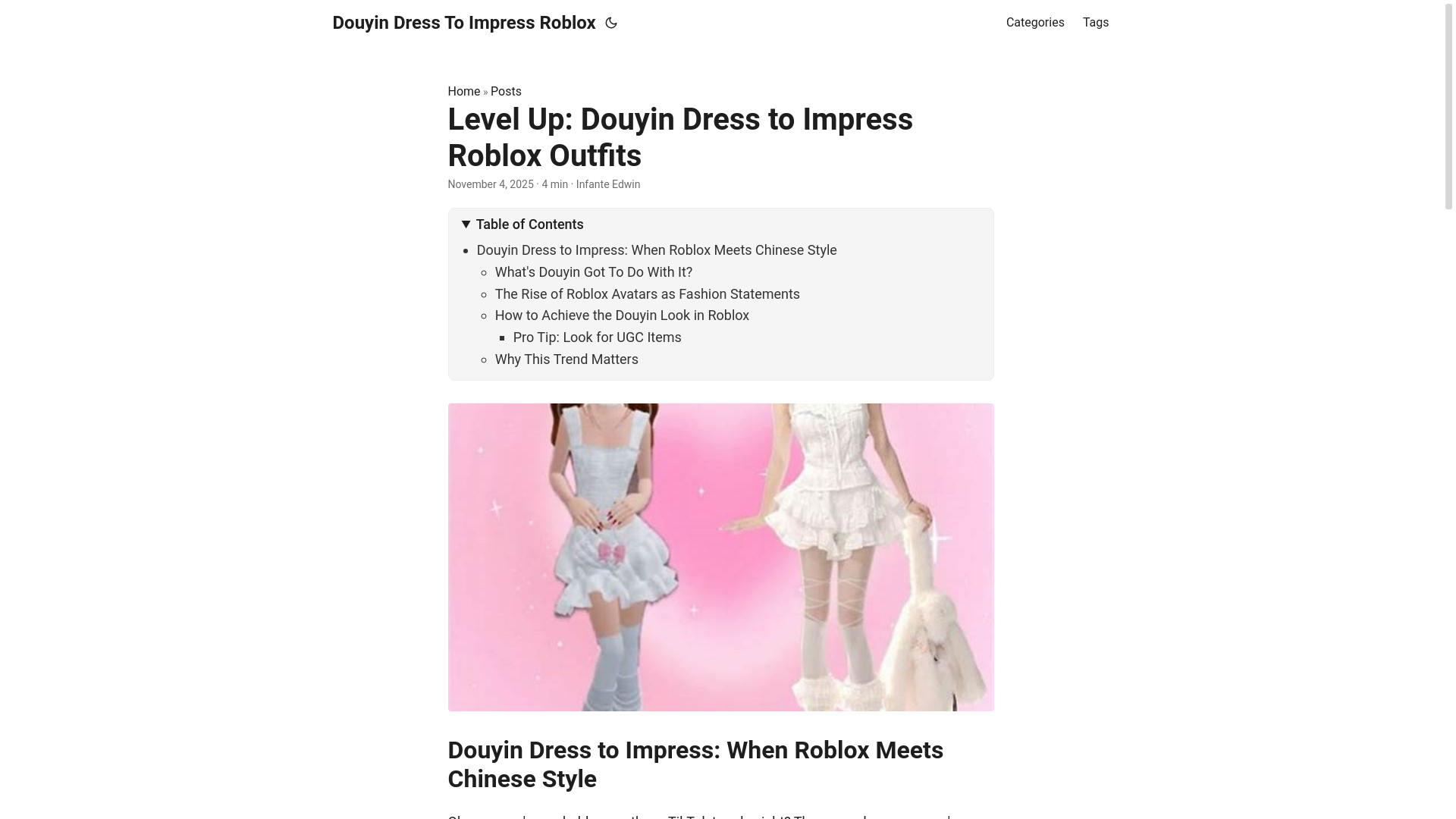 website screenshot of https://douyin-dress-to-impress-roblox.pages.dev/