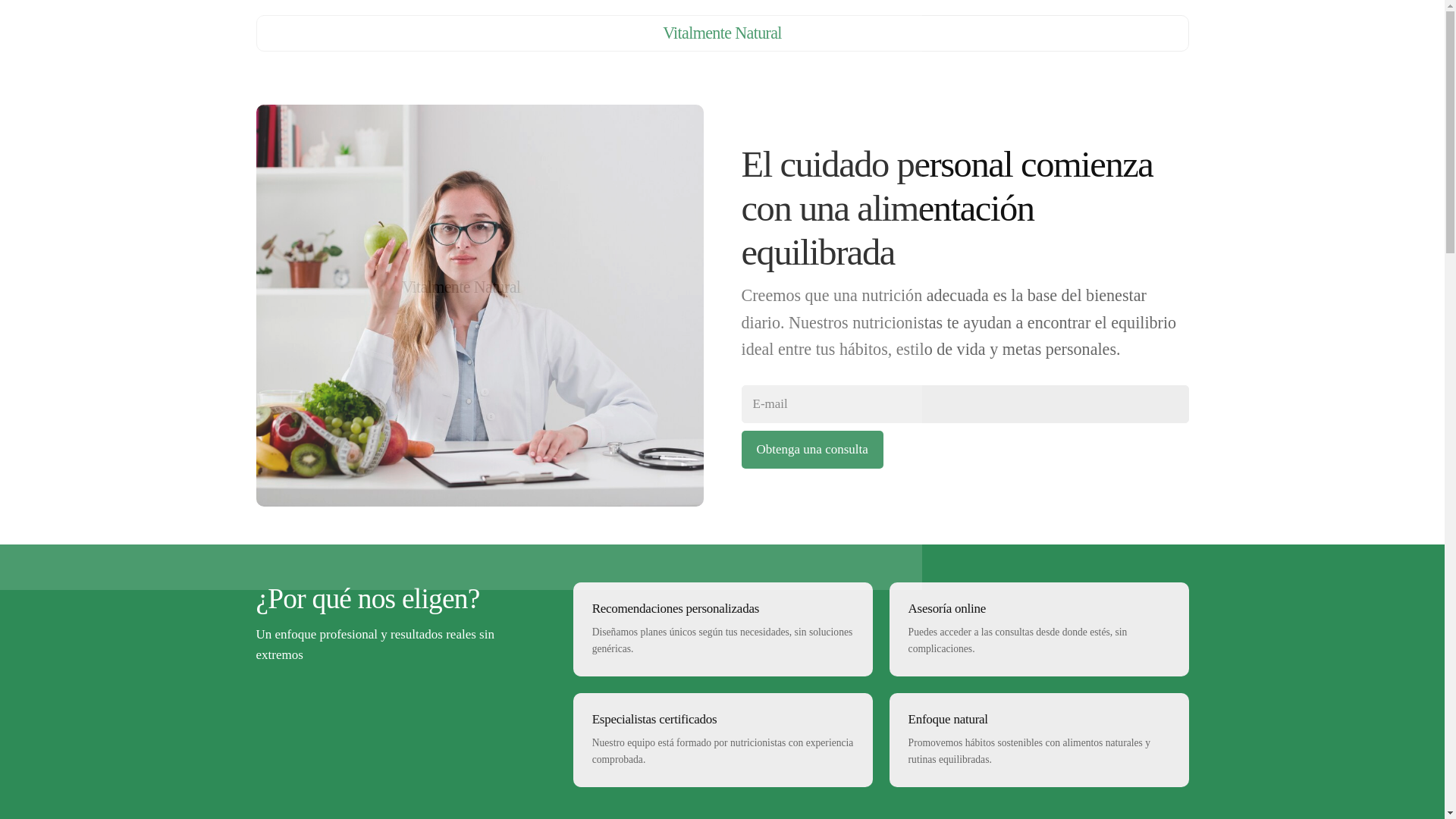 website screenshot of https://vitalmentenaturalhub.info/