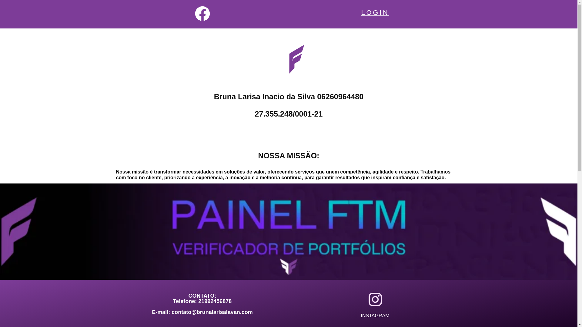 website screenshot of https://brunalarisalavan.com/
