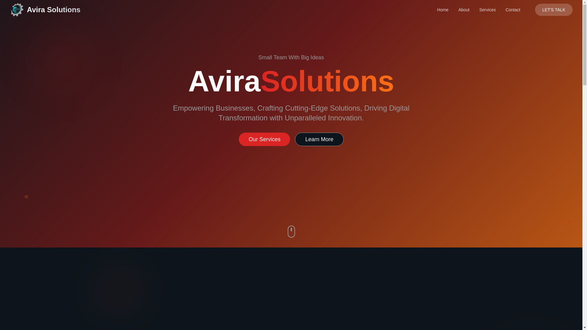 website screenshot of https://avira-solutions.pages.dev/