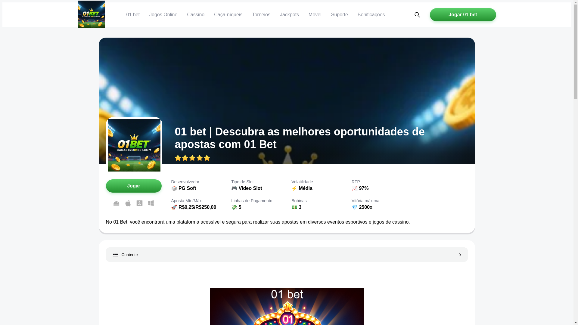 website screenshot of https://cadastro01bet.com/