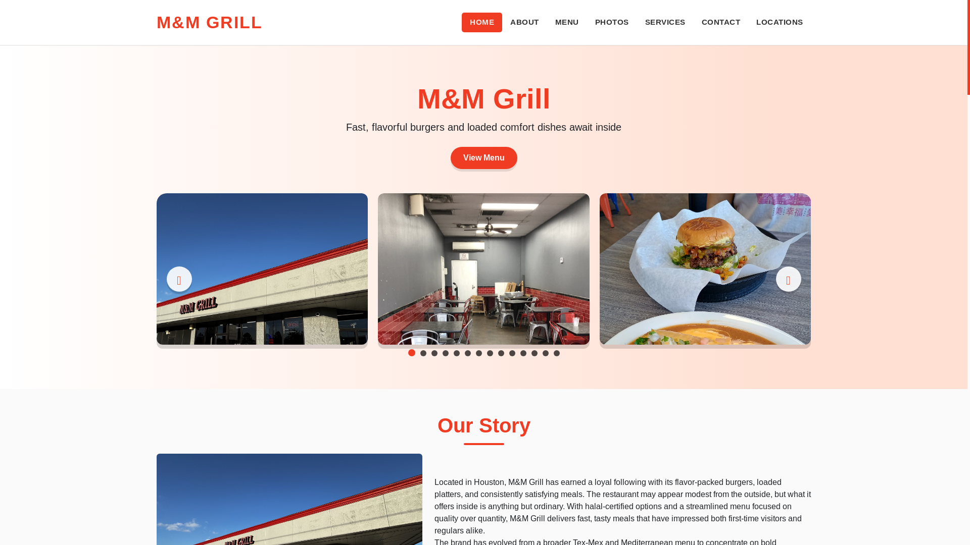website screenshot of https://mmgrill-site.pages.dev/