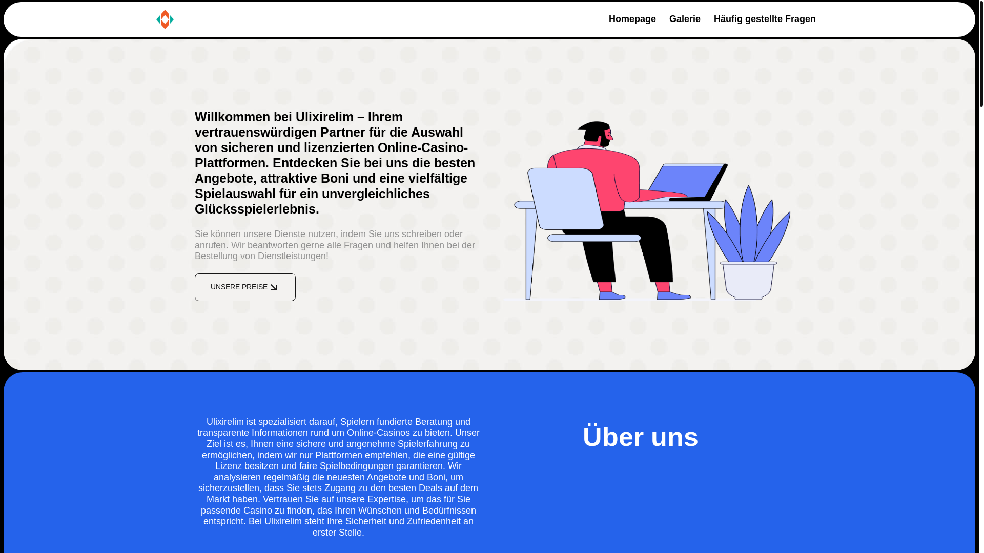 website screenshot of https://ulixirelim.com/