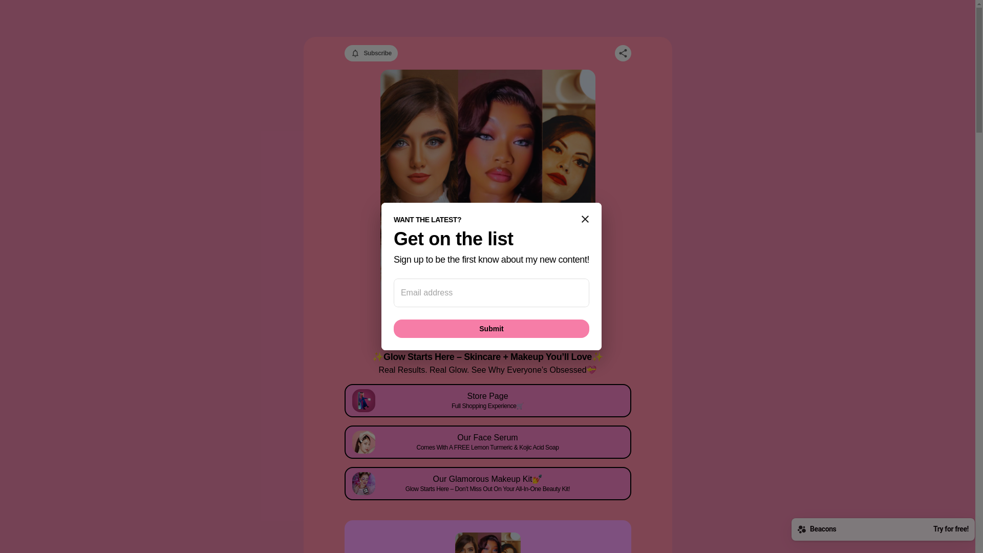 website screenshot of https://glowboostskincare.com/