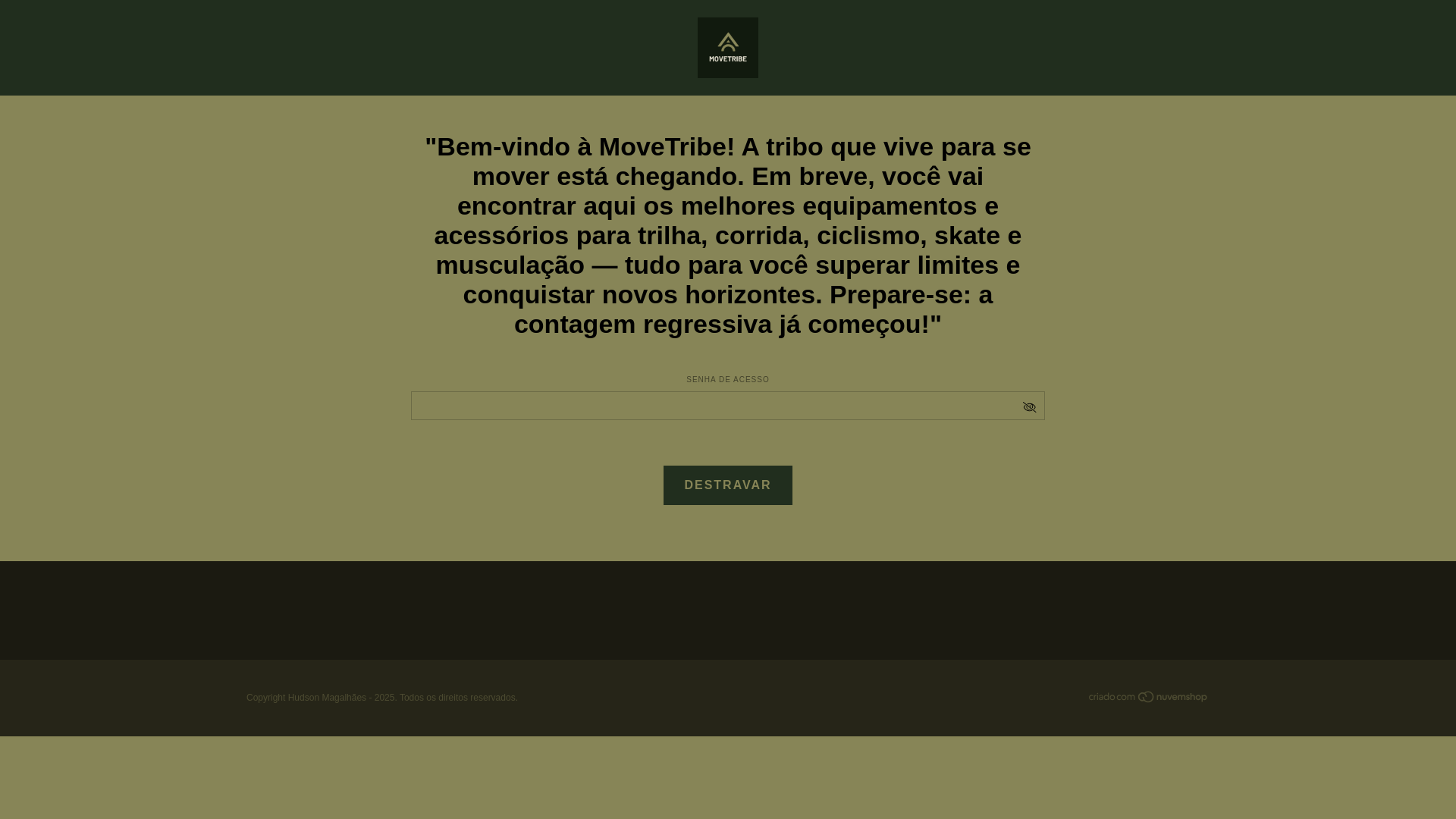 website screenshot of https://movetribe.com.br/