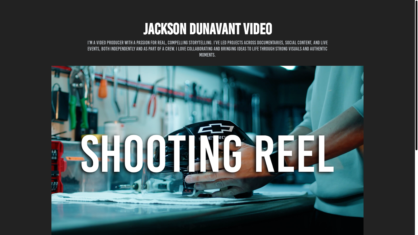 website screenshot of https://jacksondunavant.com/