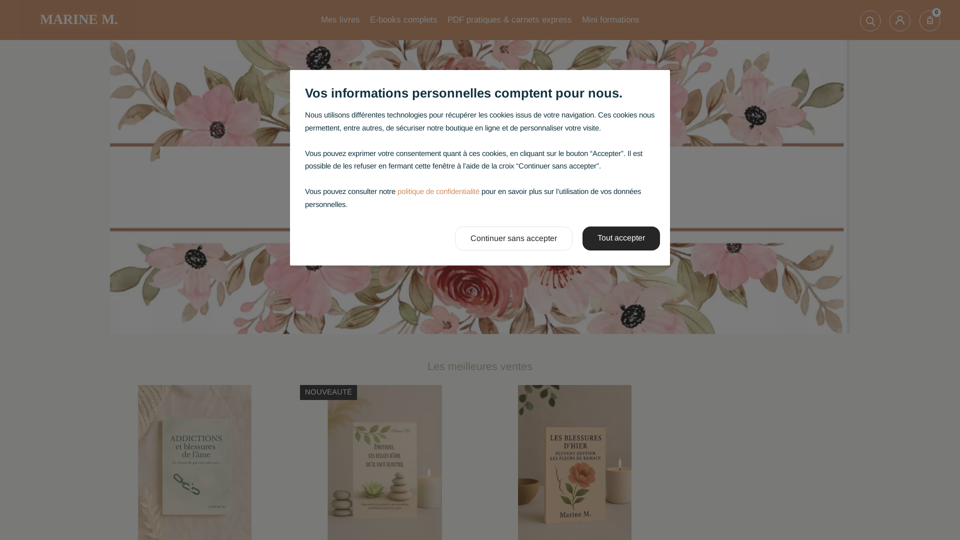 website screenshot of https://marinemcoaching.fr/