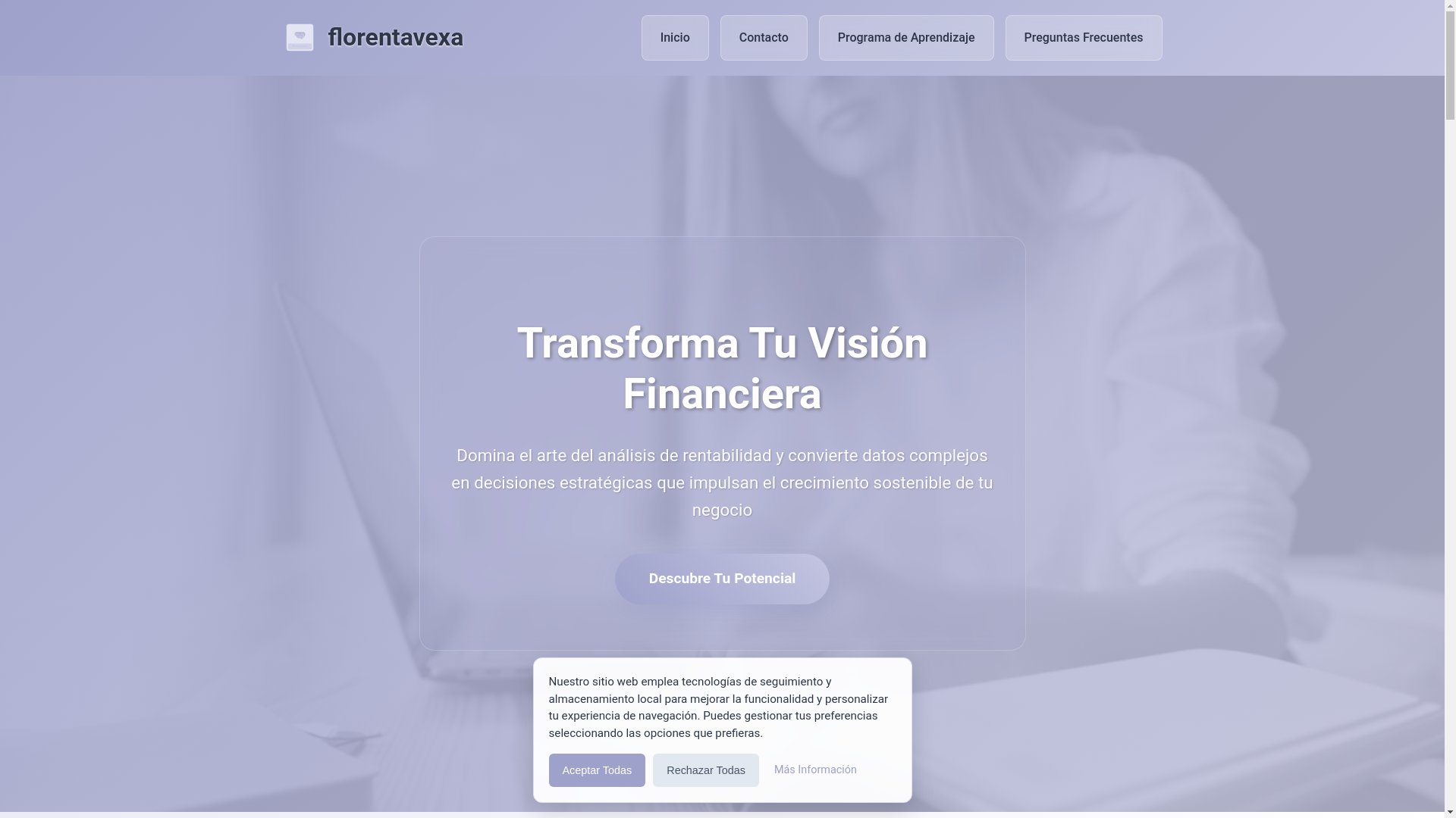 website screenshot of https://florentavexa.com/