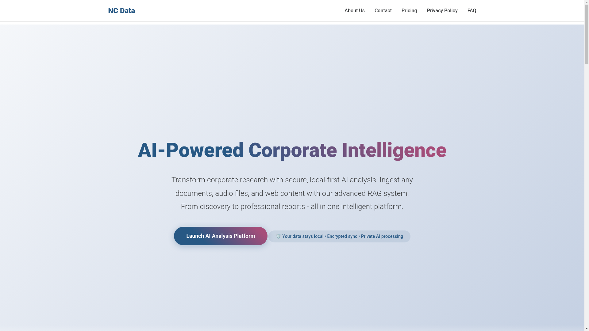 website screenshot of https://ncdata-landingpage.pages.dev/