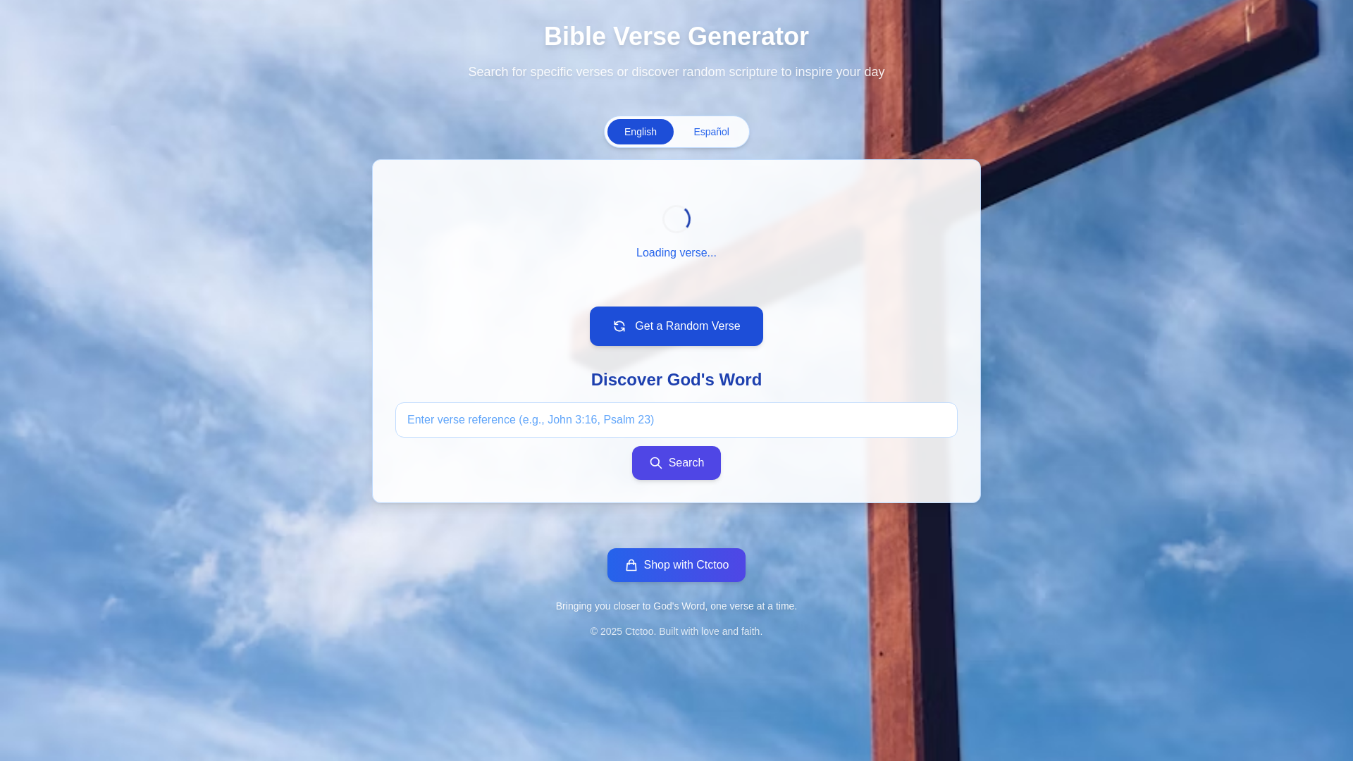 website screenshot of https://ctctoo-bibble.com/