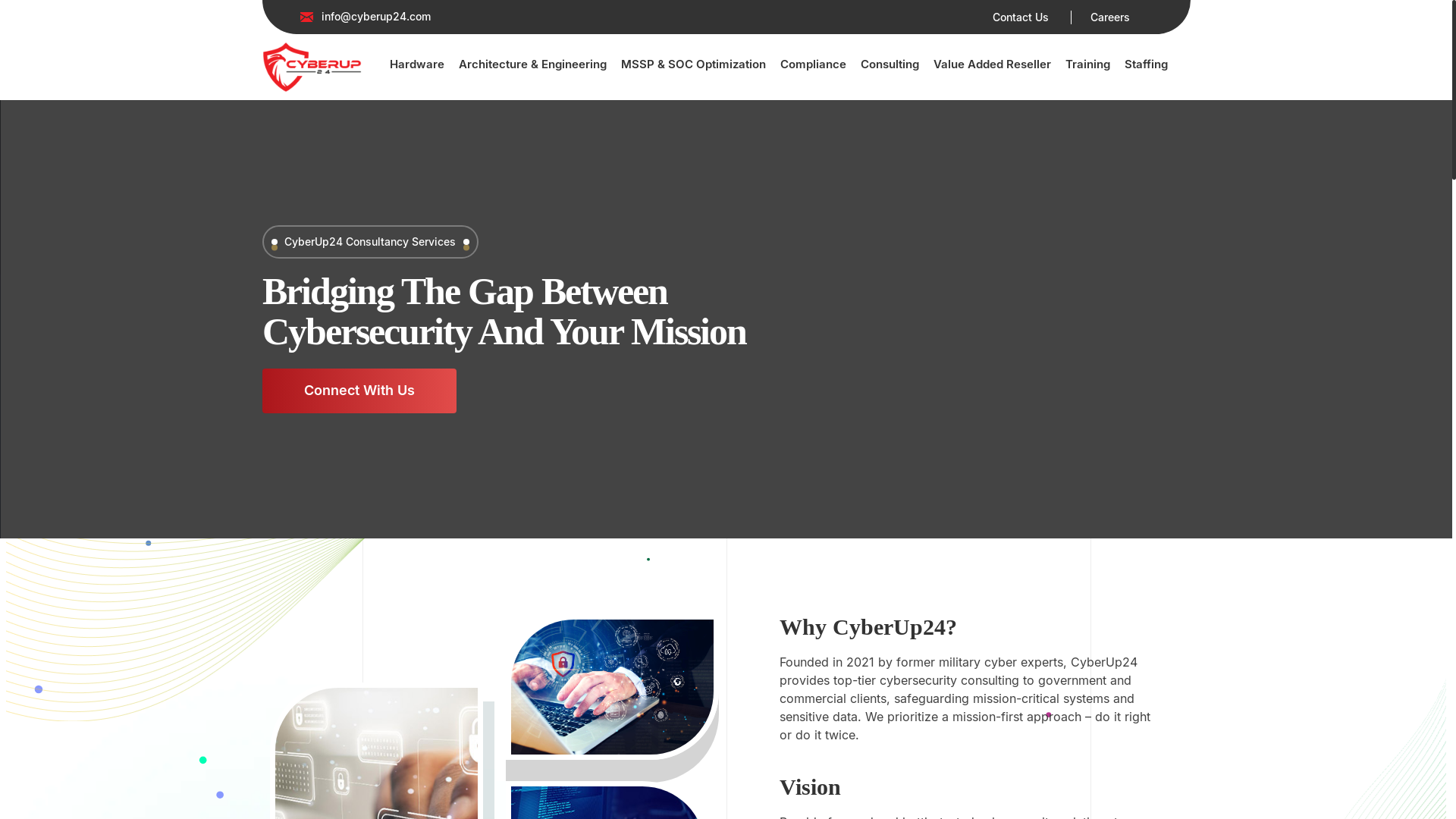 website screenshot of https://www.cyberup24.com/