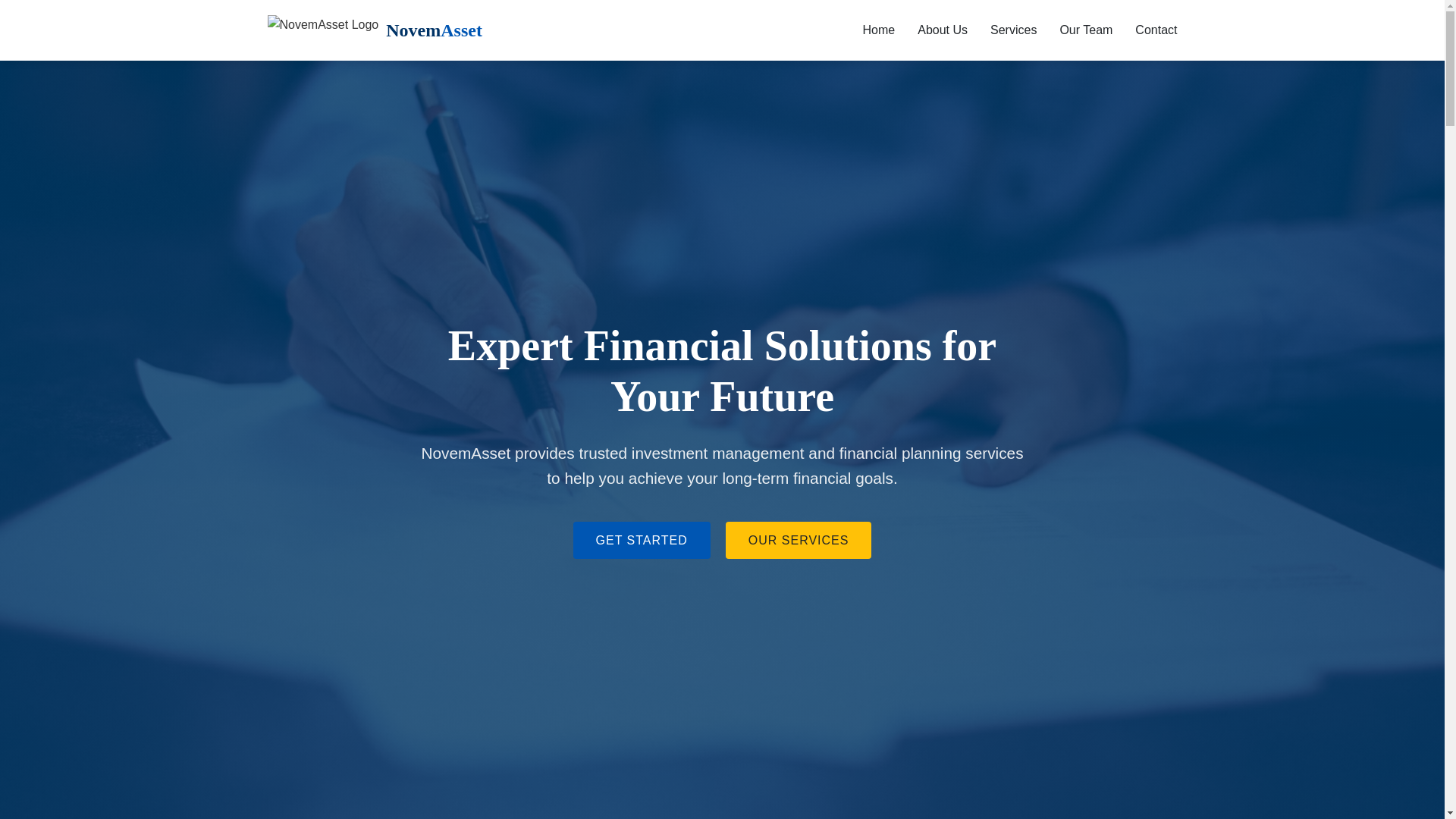website screenshot of https://novemasset.com/