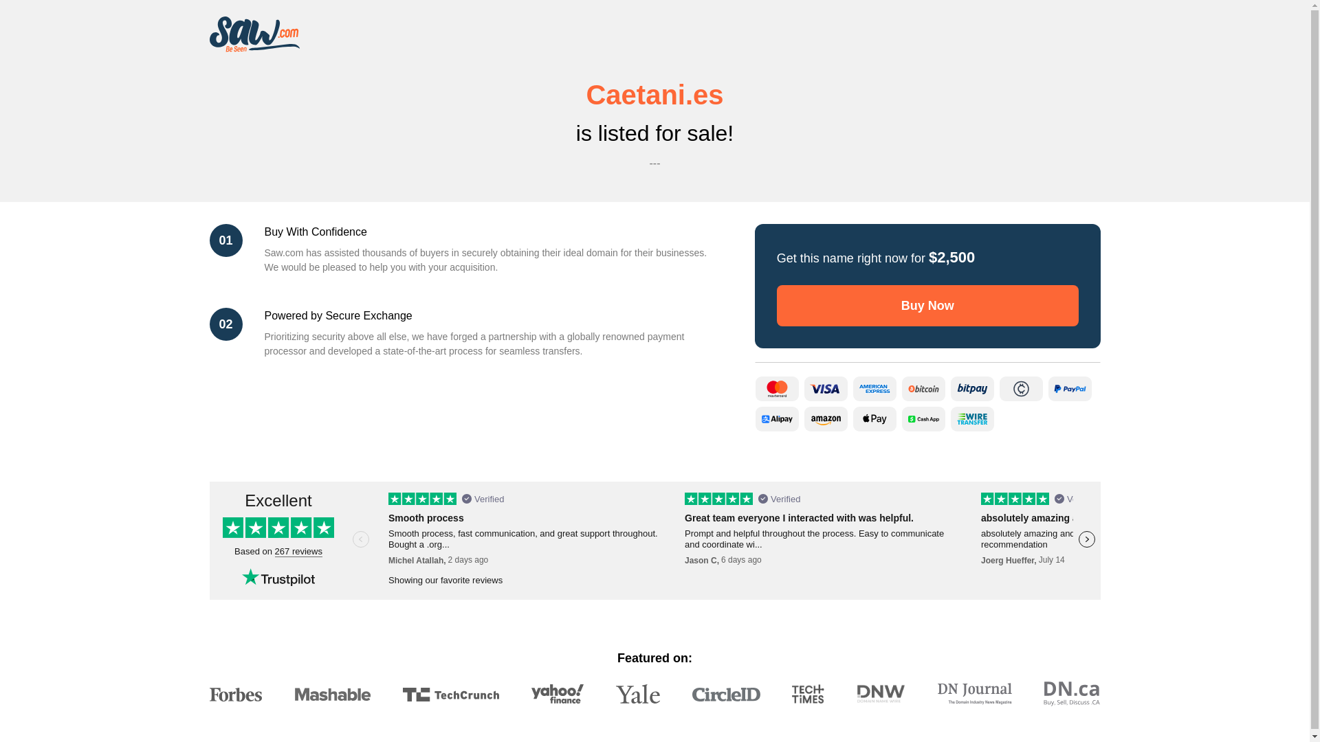 website screenshot of https://caetani.es/