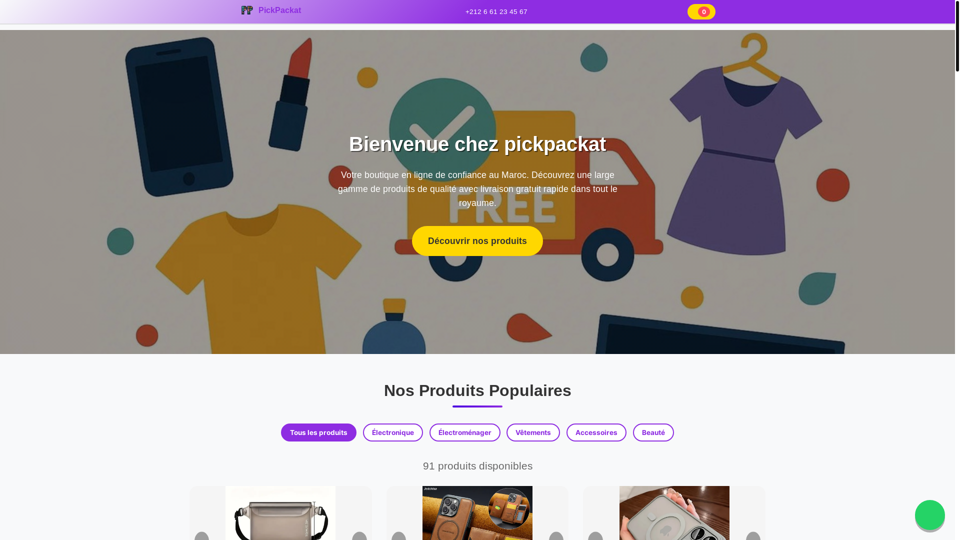 website screenshot of https://pickpackat.com/