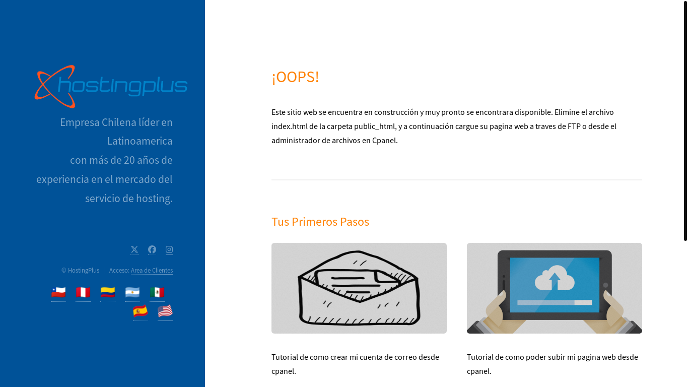 website screenshot of https://vaftransgroup.cl/