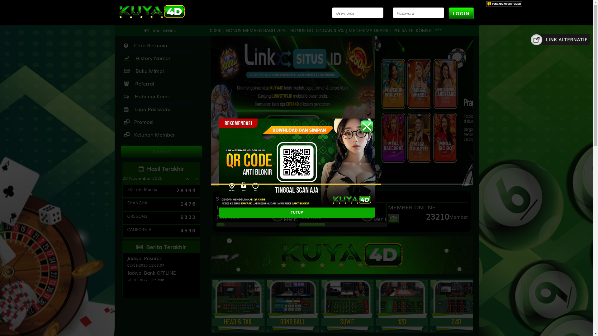 website screenshot of https://kuya4dpro4.cc/