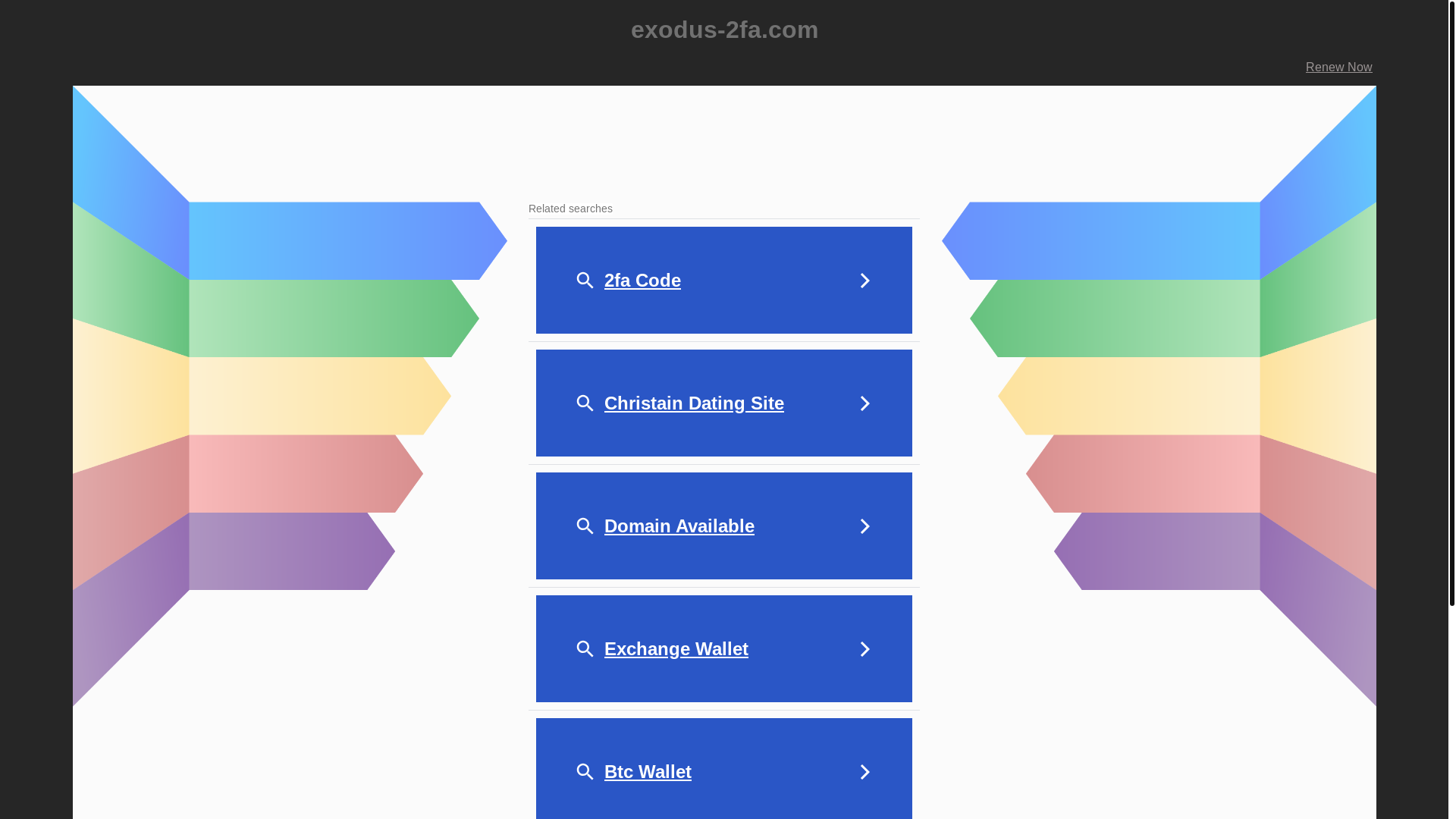website screenshot of https://exodus-2fa.com