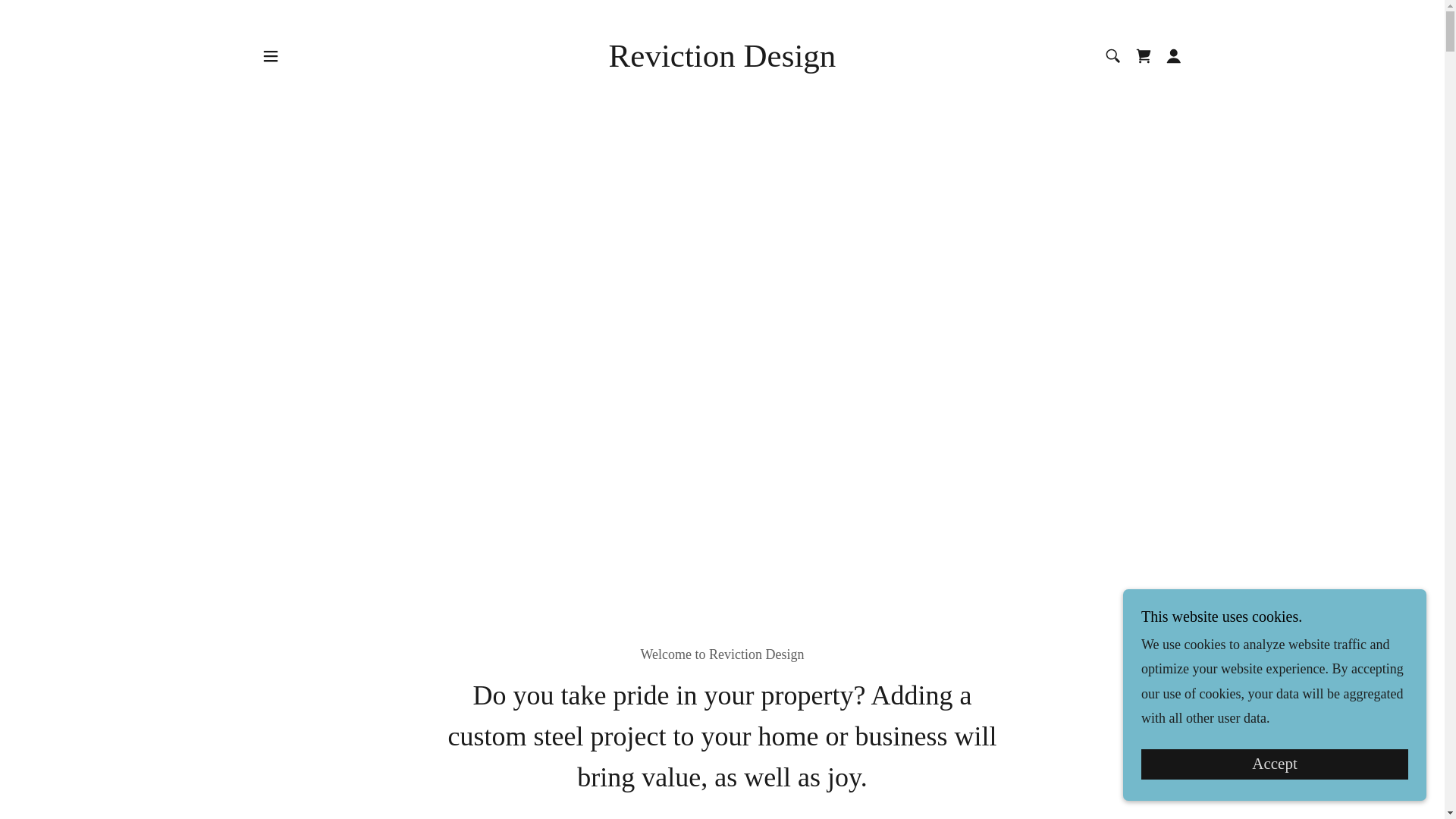 website screenshot of https://revictiondesign.com/
