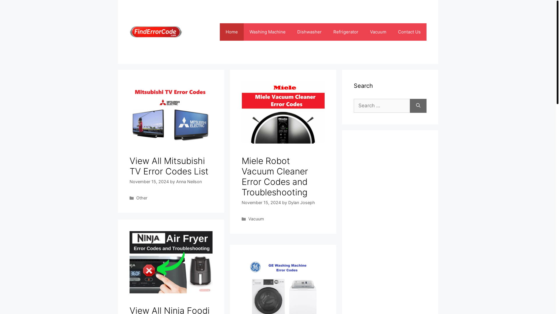 website screenshot of https://finderrorcode.com.tr/