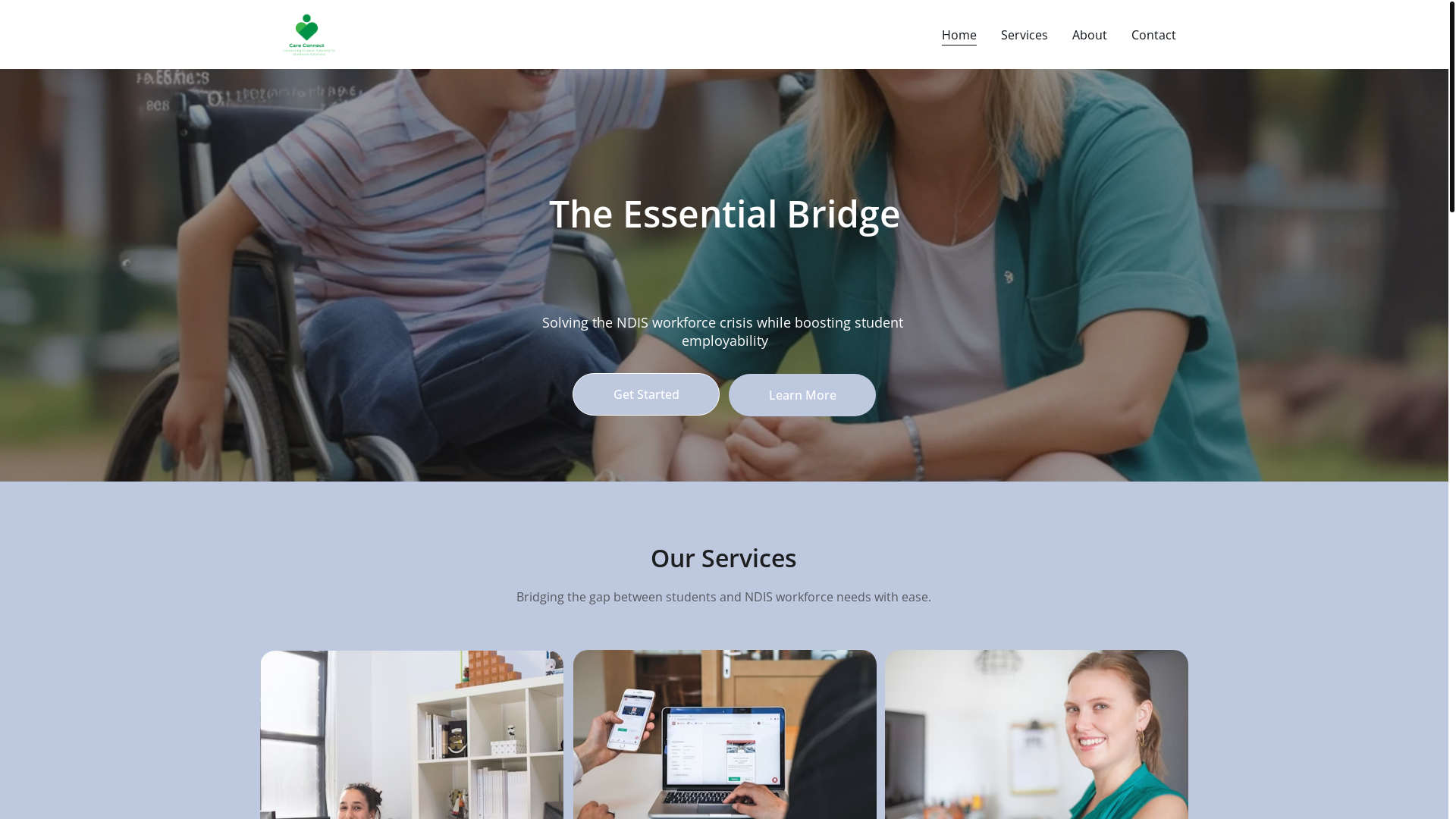 website screenshot of https://cconnectrecruitment.com/