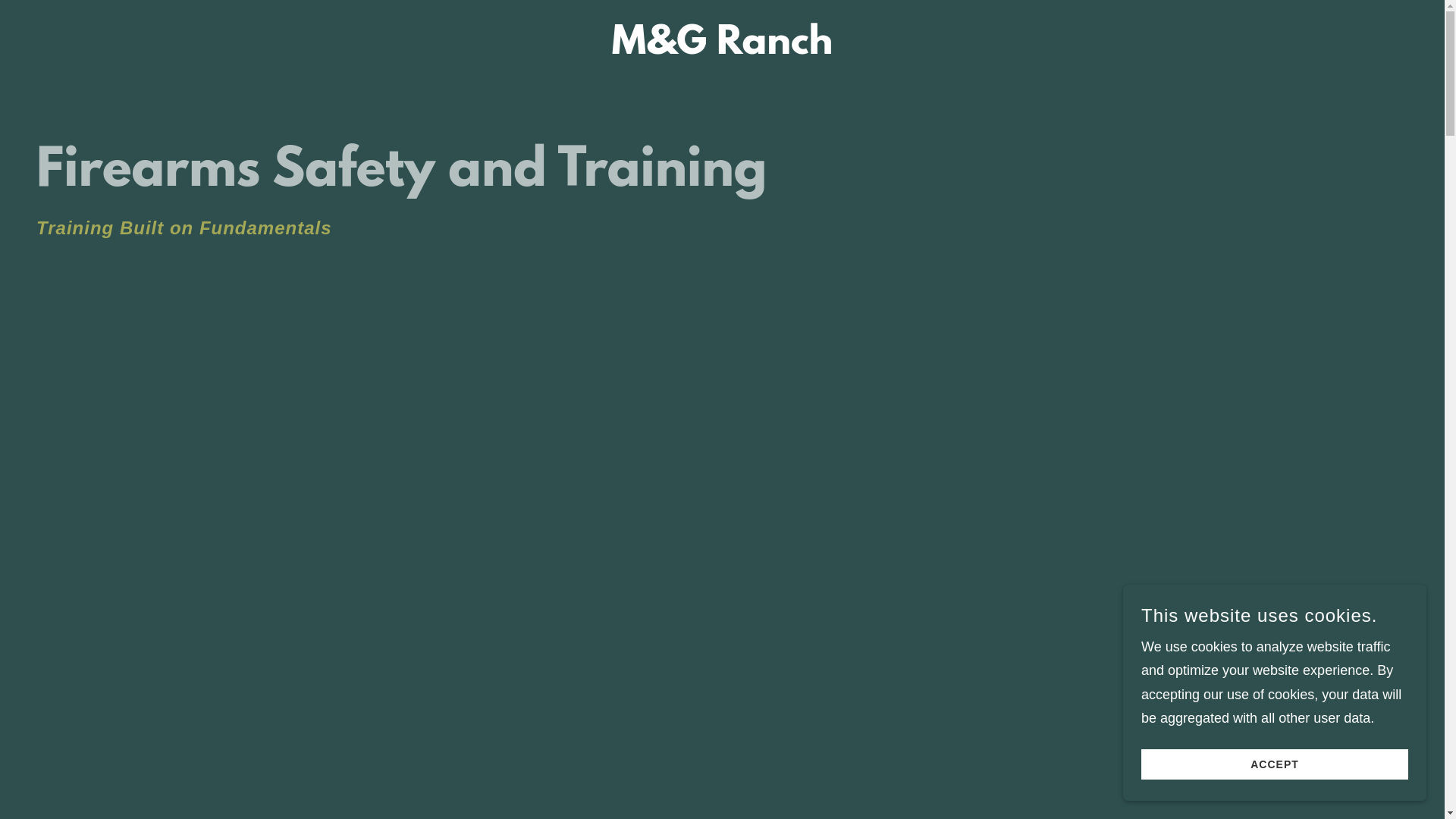website screenshot of https://mgranchfirearmssafetyandtraining.org/