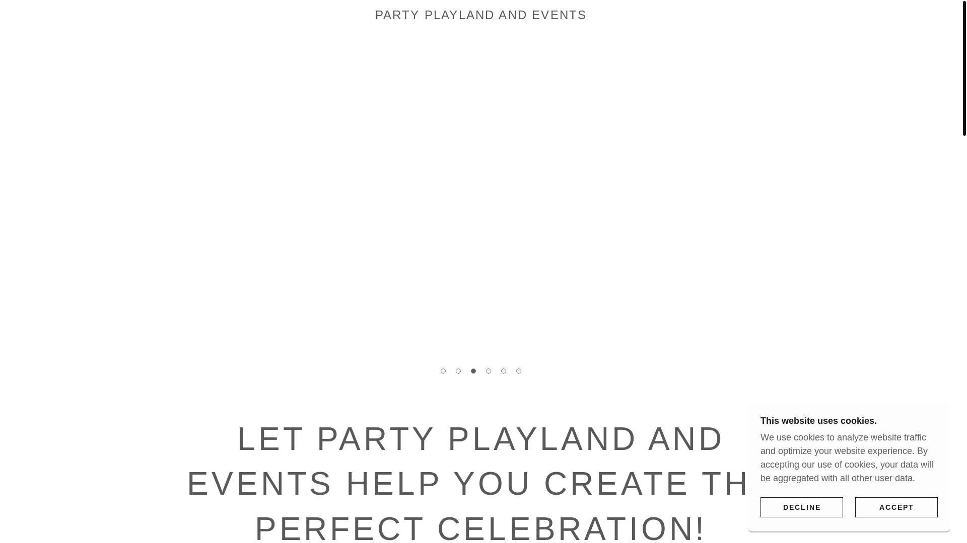 website screenshot of https://surreypartyandevents.co.uk/
