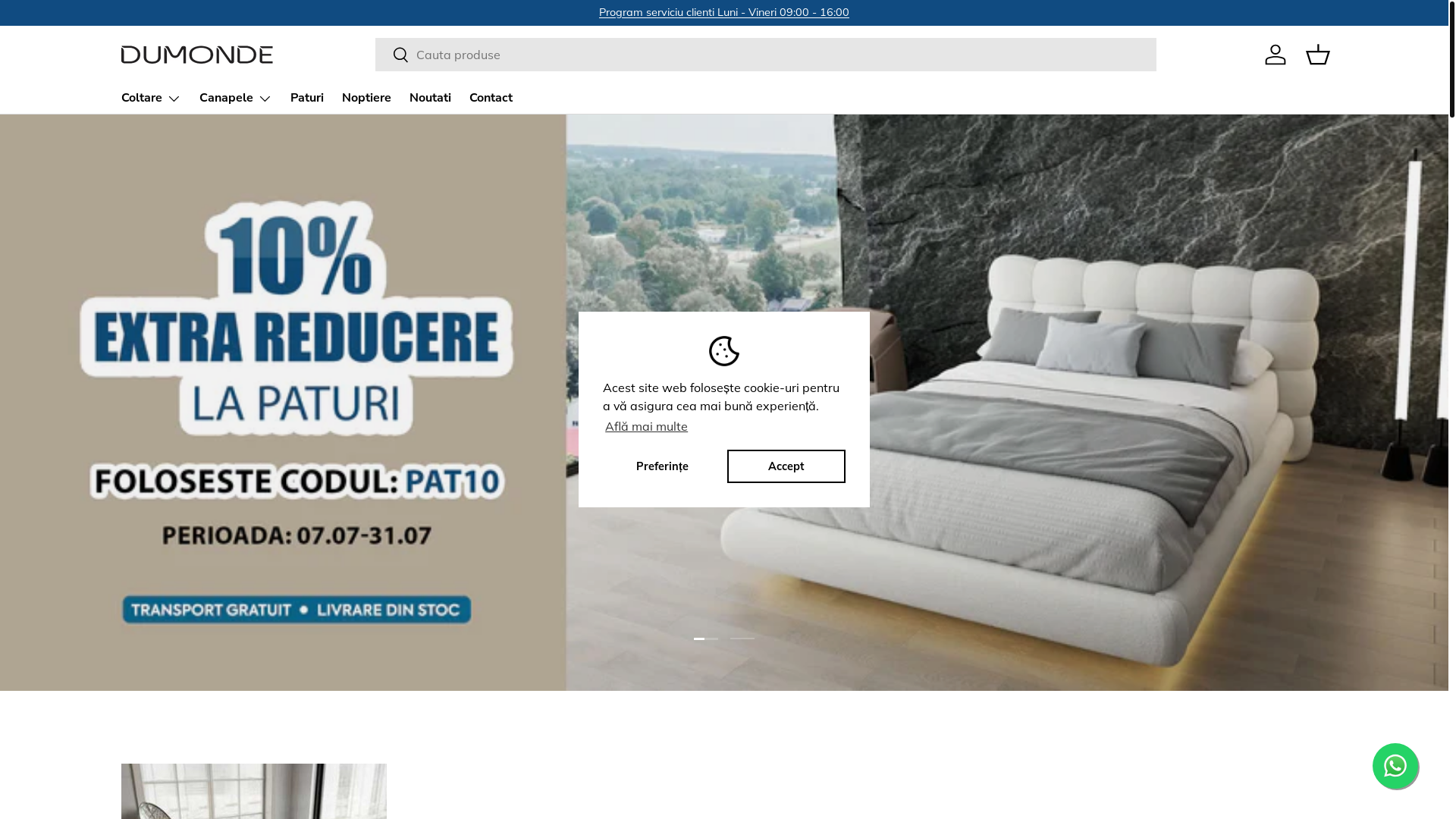 website screenshot of https://dumonde.ro/