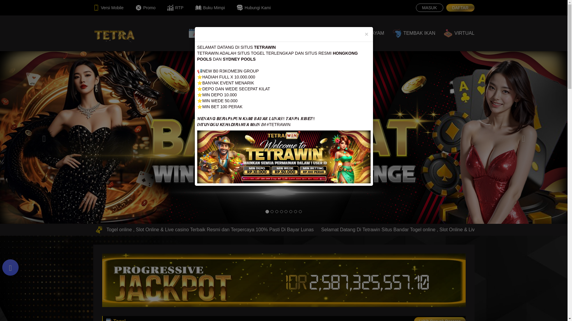 website screenshot of https://tetrawinyes5.site/