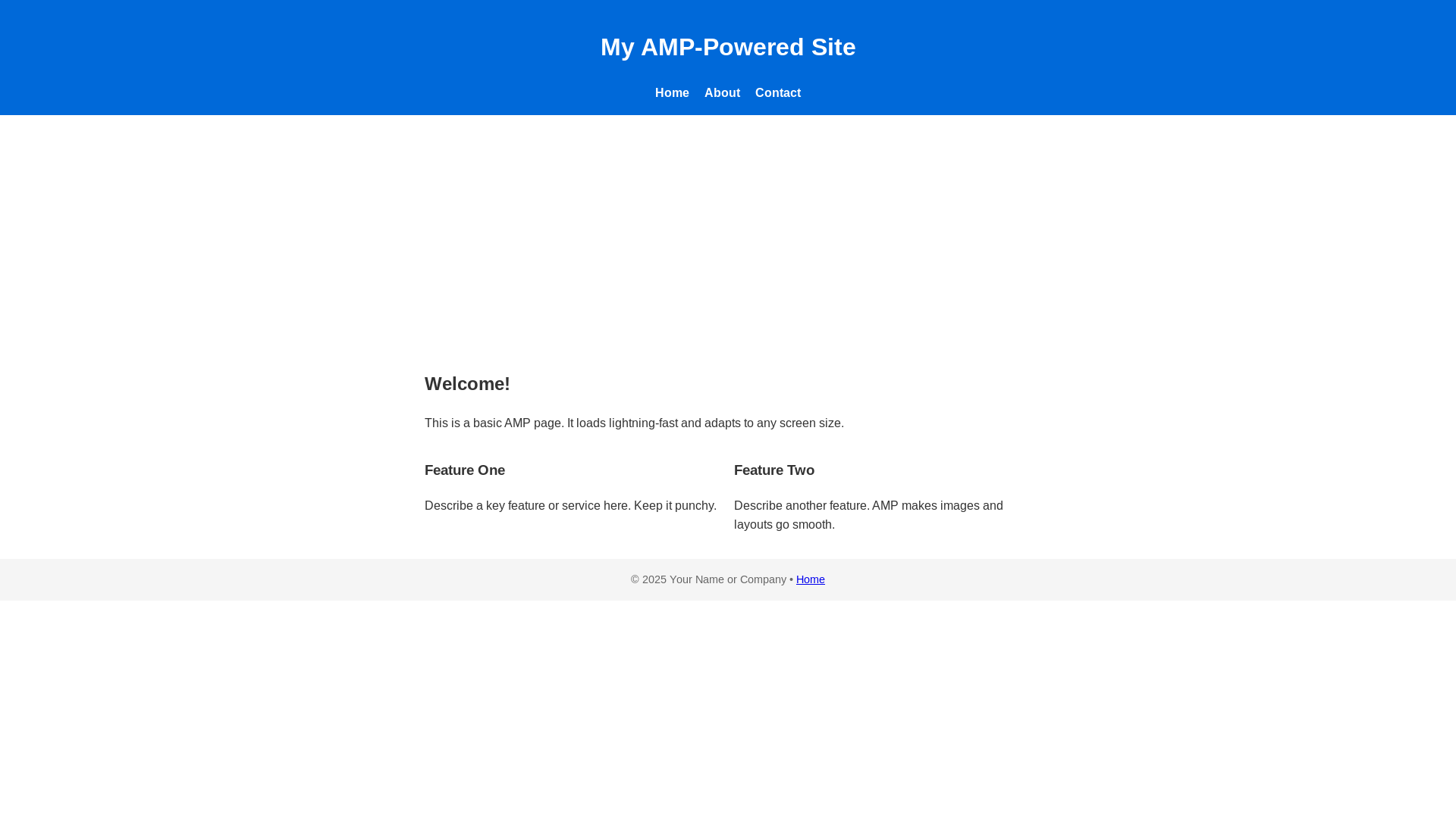 website screenshot of https://amptest1.pages.dev/