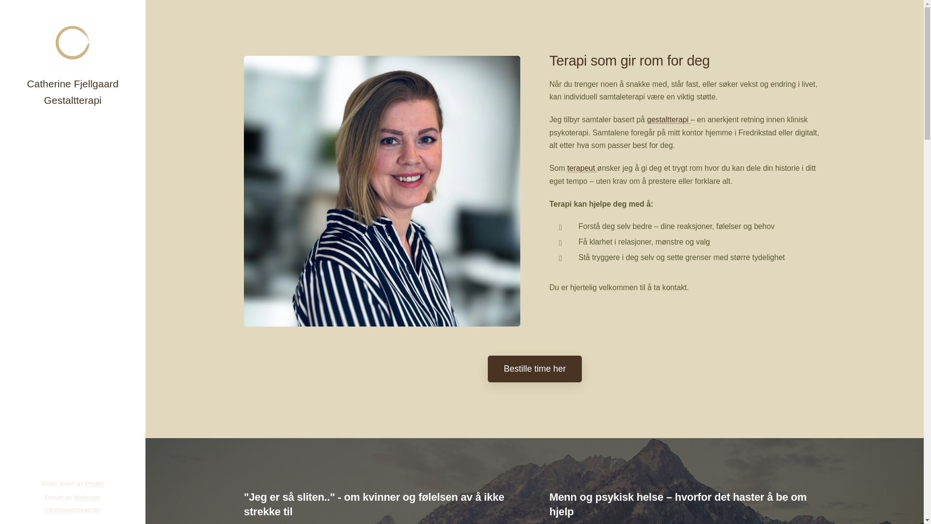 website screenshot of https://catherinefjellgaard.no/