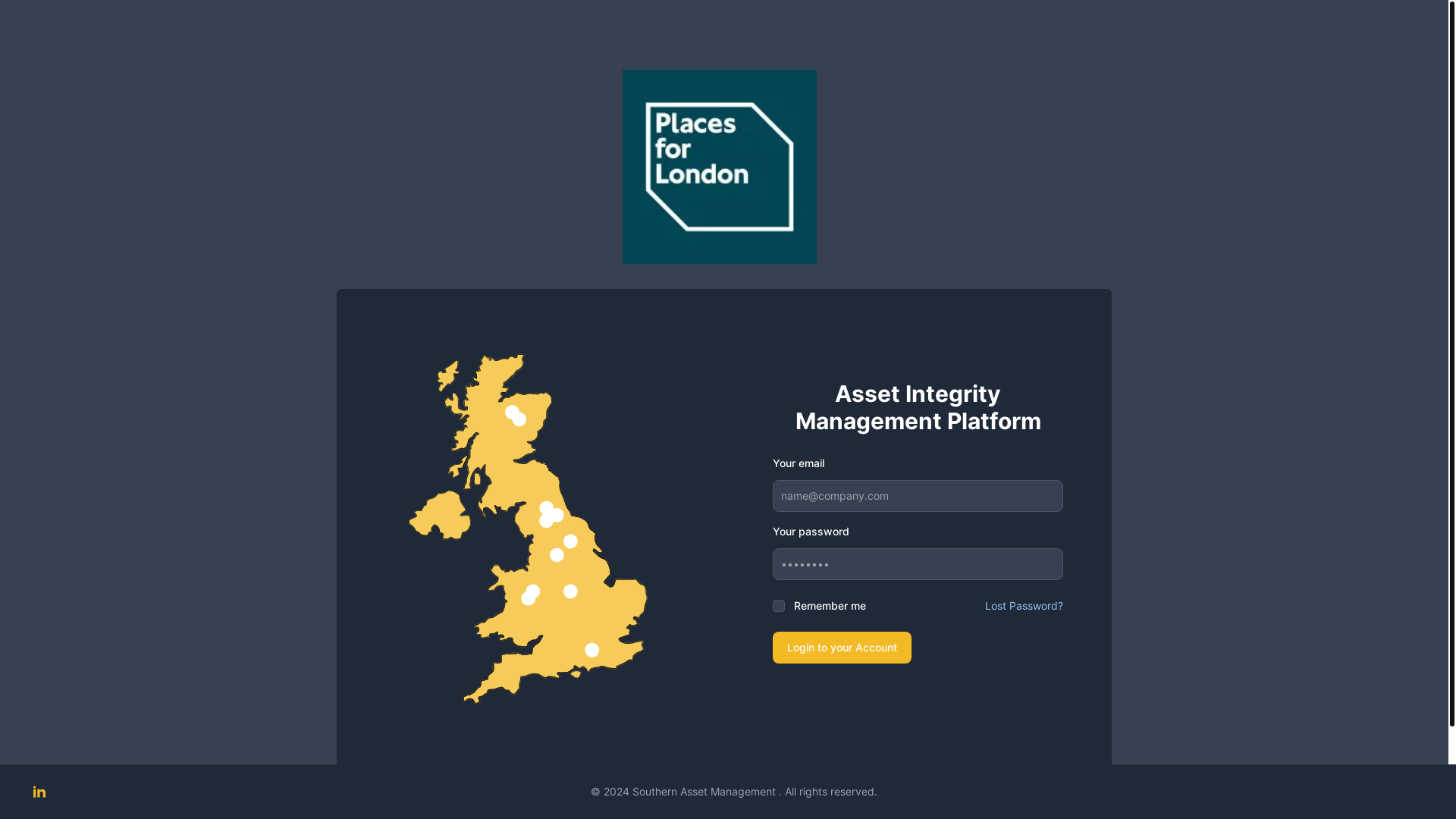 website screenshot of https://tflpfl.sam-portal.co.uk/