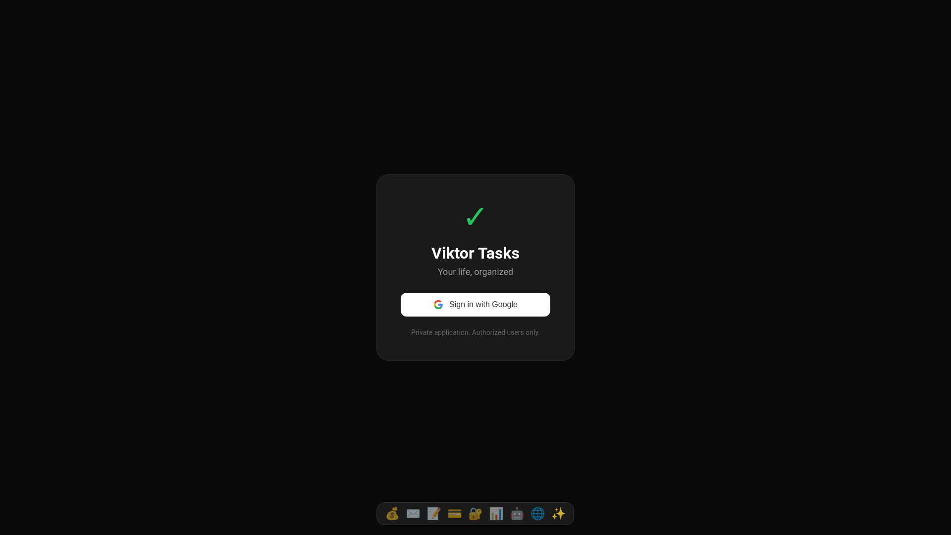 website screenshot of https://viktortasks.com/