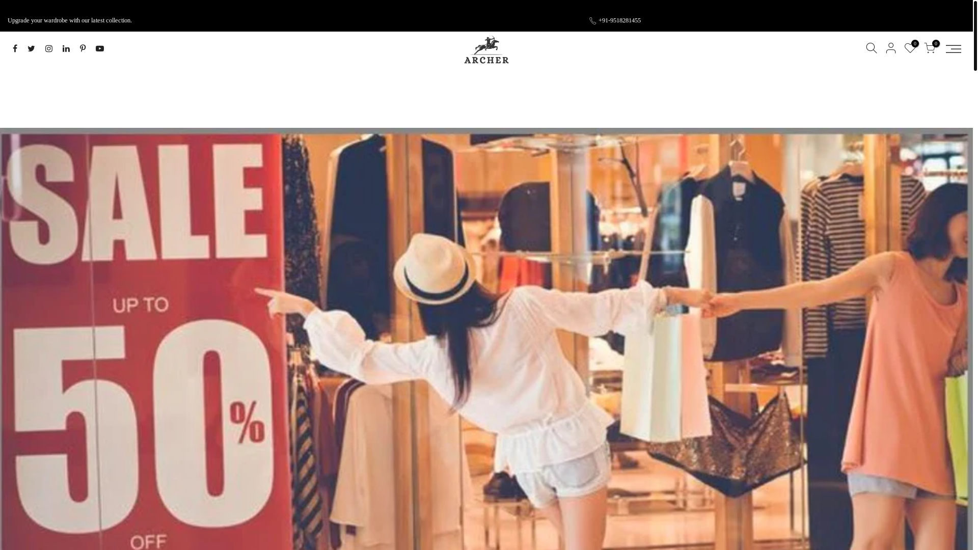 website screenshot of https://archerindia.in/