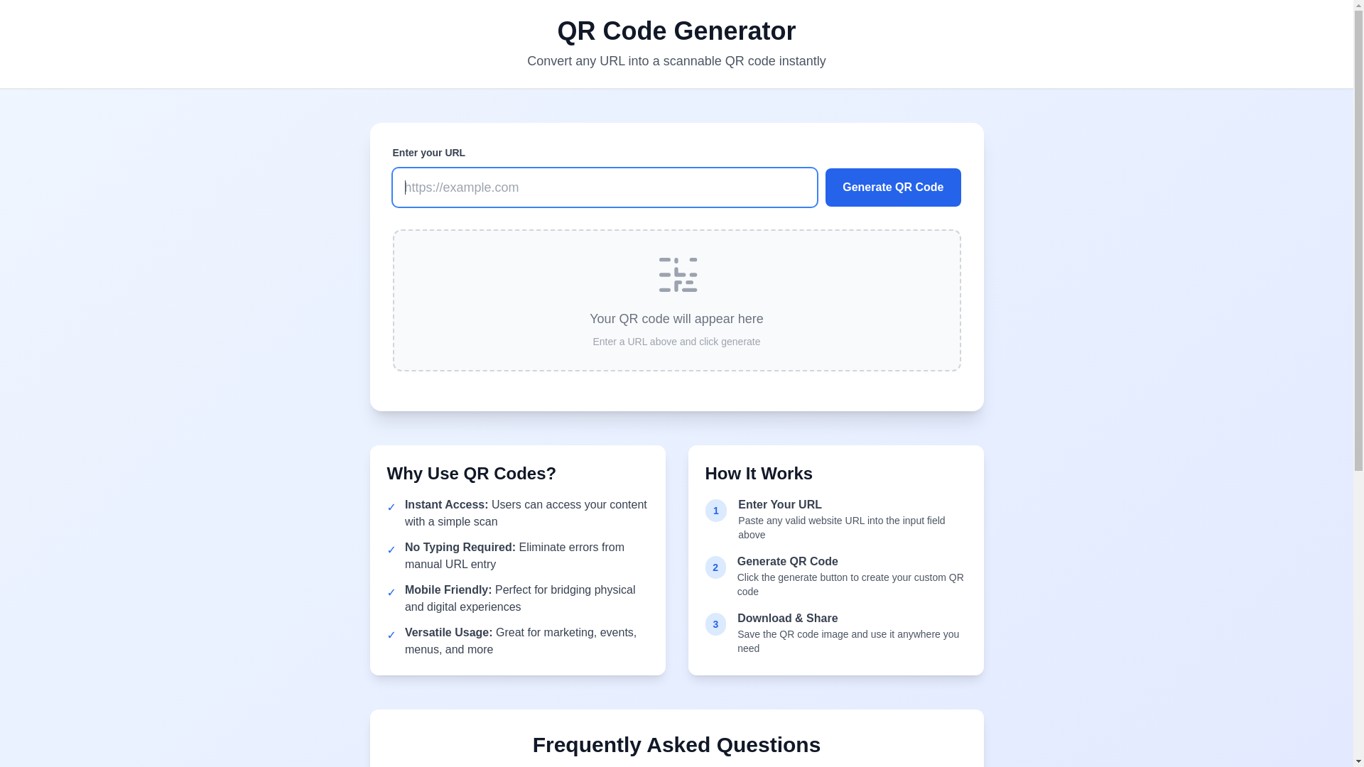 website screenshot of https://qrcodefromurl.pages.dev/