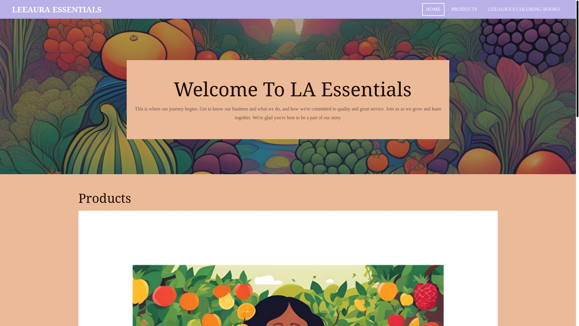 website screenshot of https://leeaura-essentials.com/