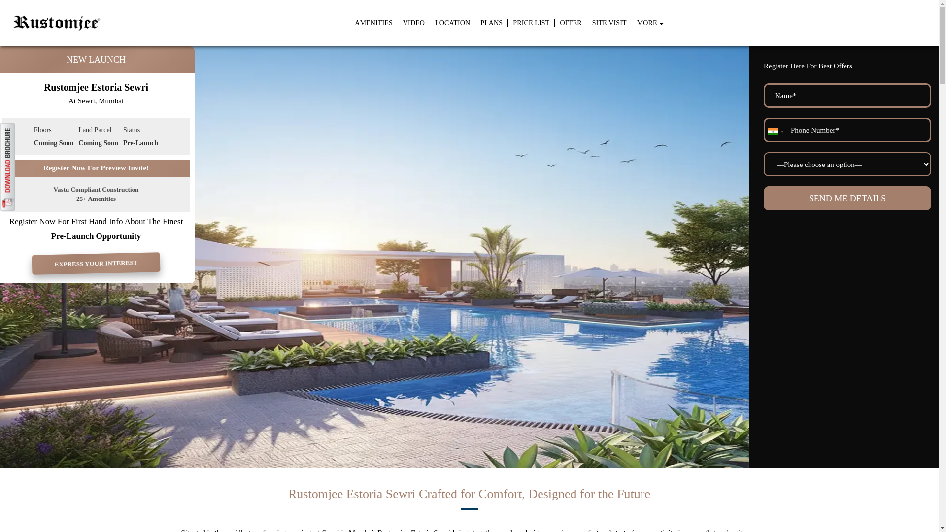 website screenshot of https://rustomjeeestoriaofficial.com/