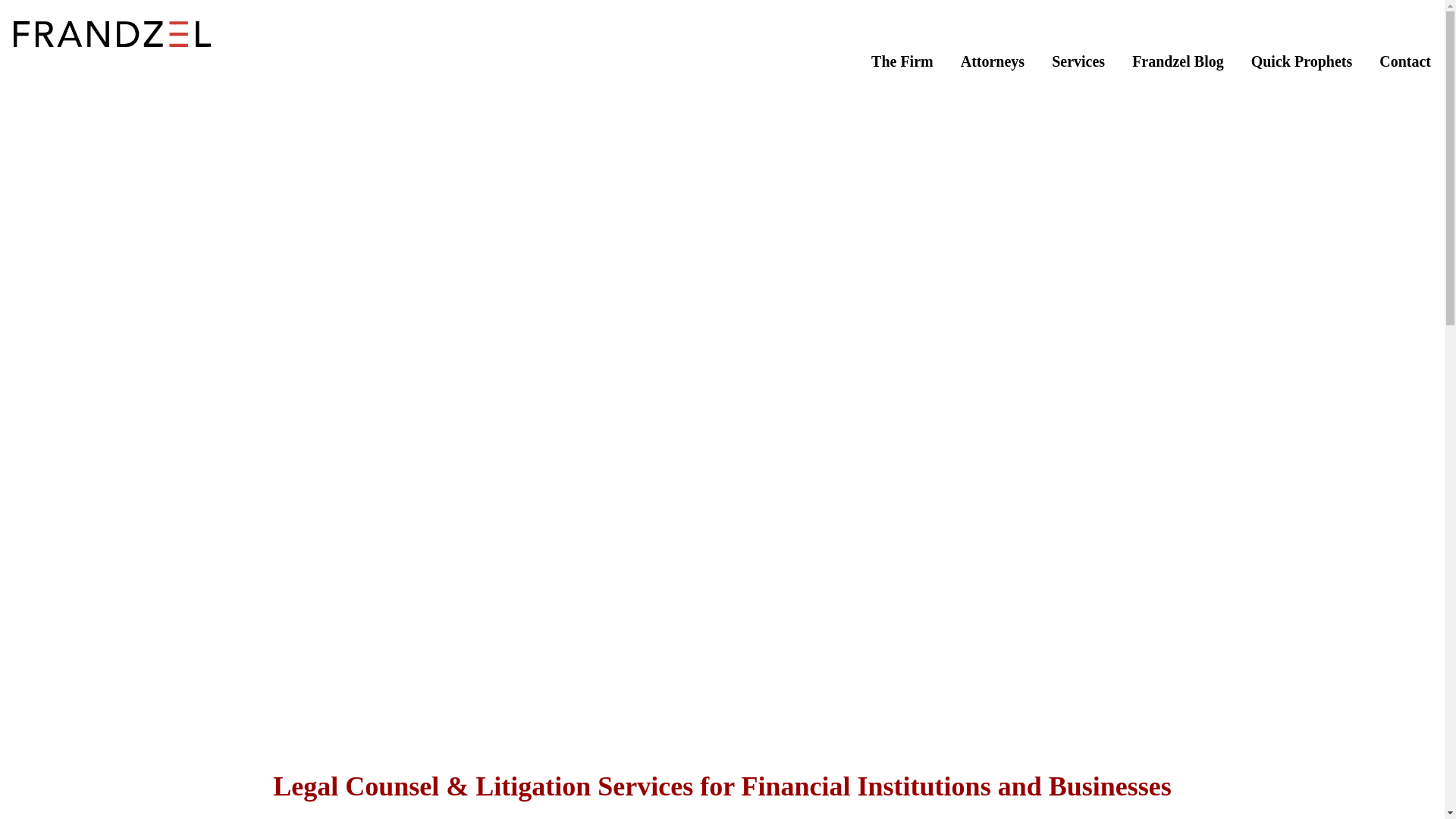 website screenshot of https://www.frandzel.com/