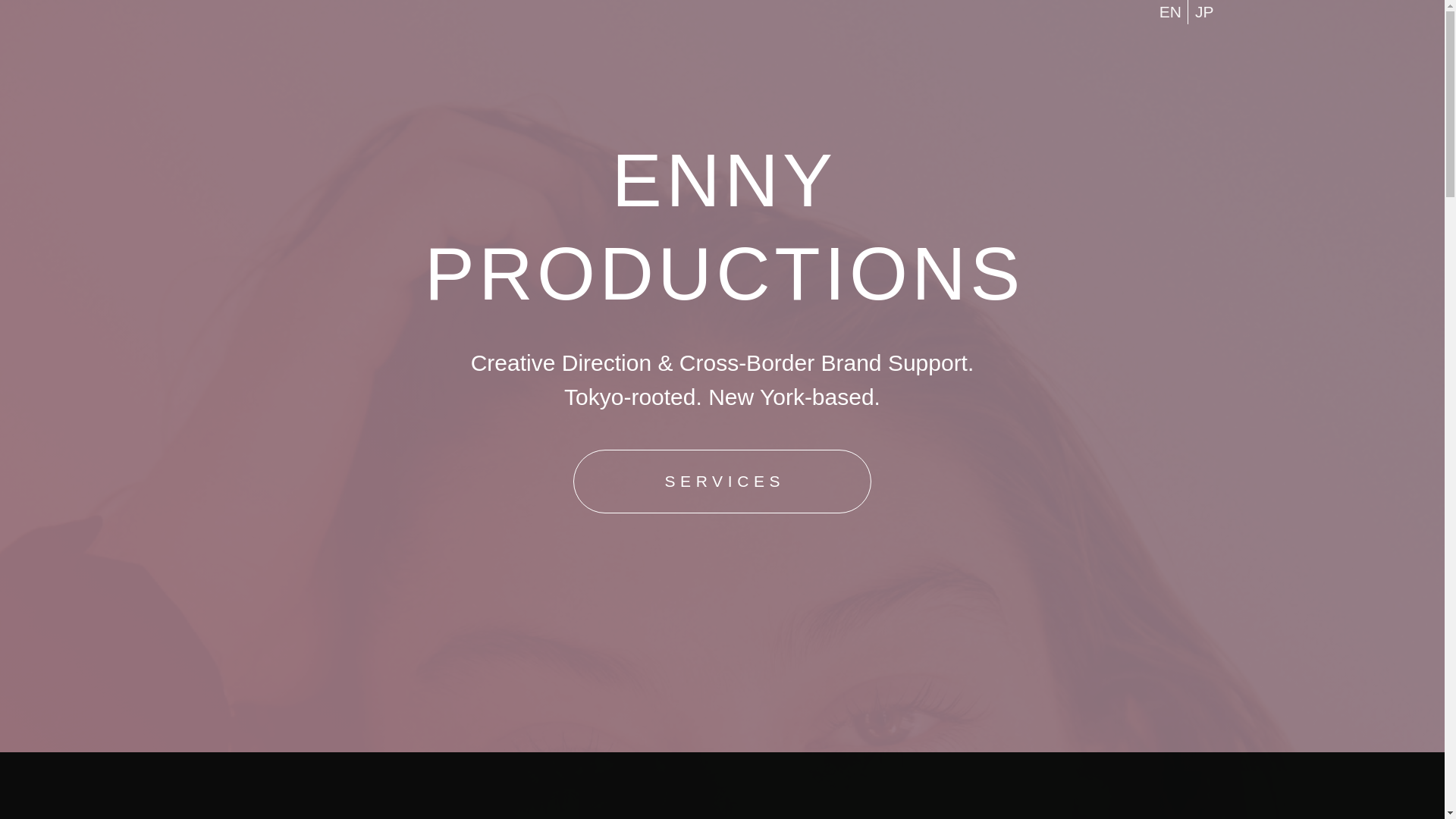 website screenshot of https://ennyproductions.com/
