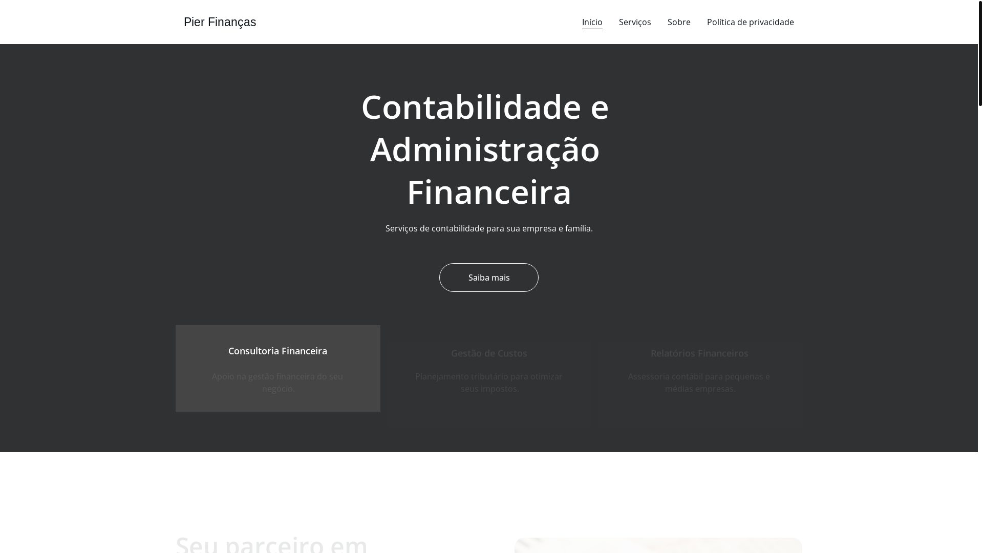 website screenshot of https://pierfinancas.shop/