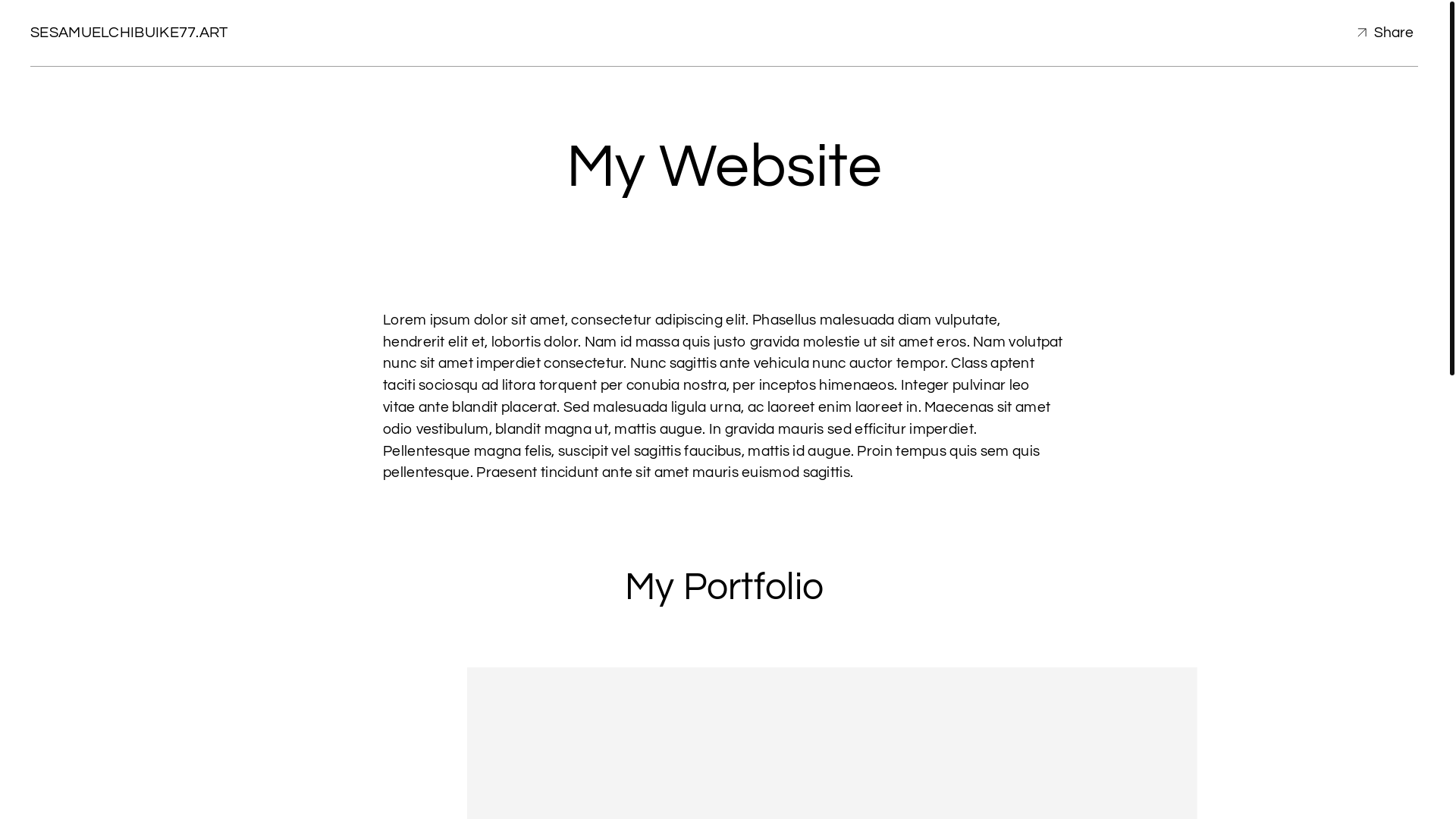 website screenshot of https://sesamuelchibuike77.art/