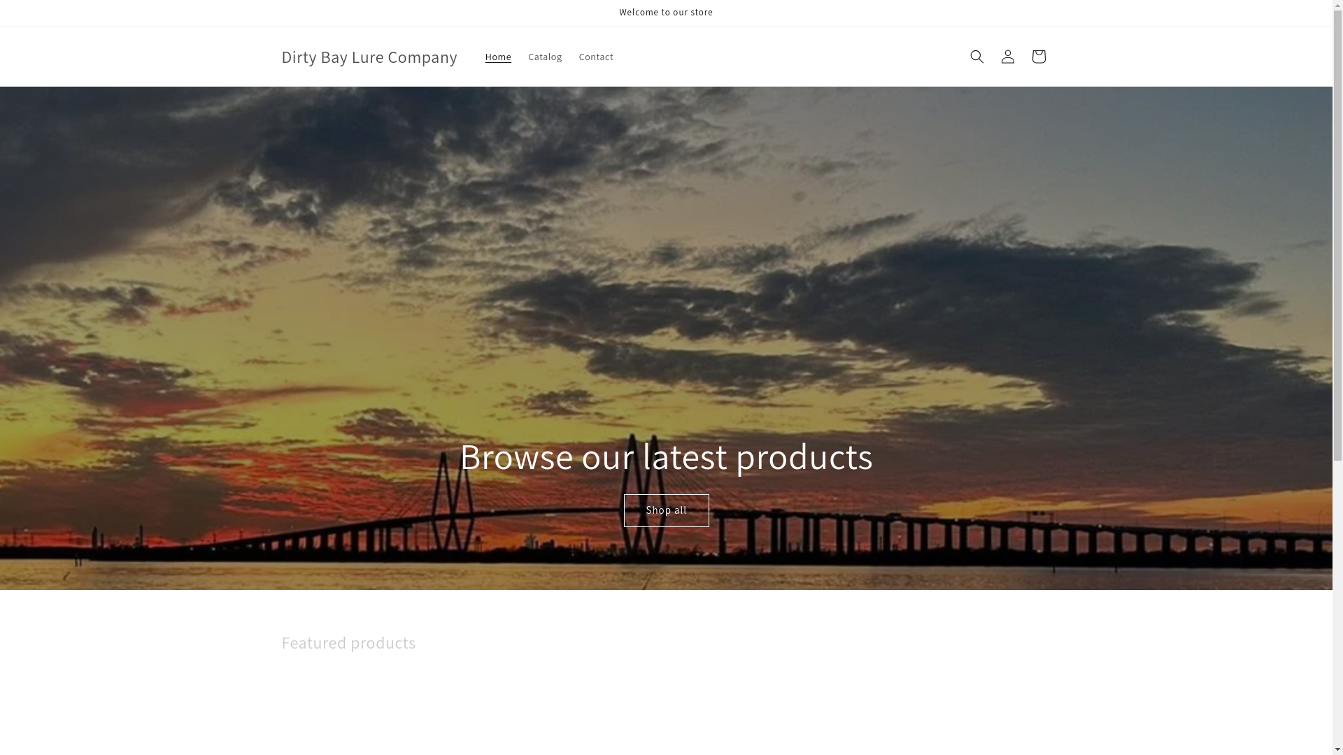 website screenshot of https://dirtybaylurecompany.com/