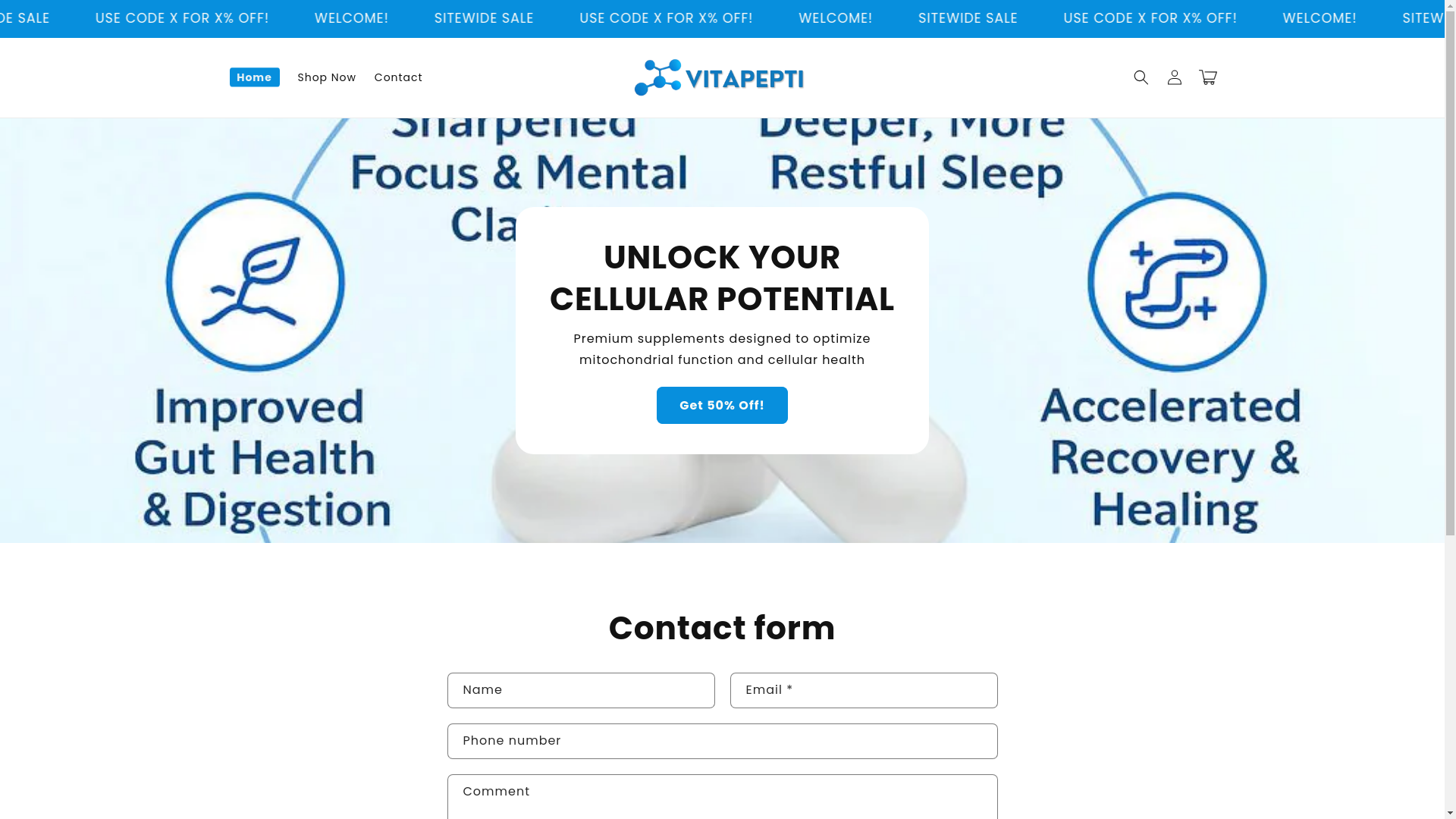 website screenshot of https://tryvitapepti.com/