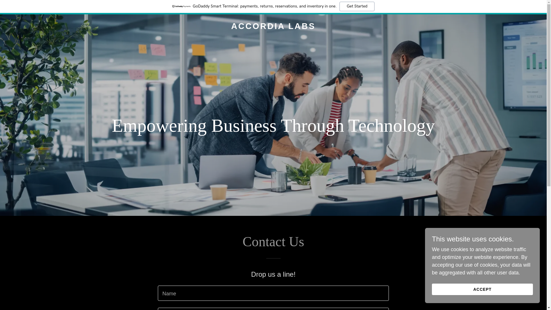 website screenshot of https://accordialabs.com/